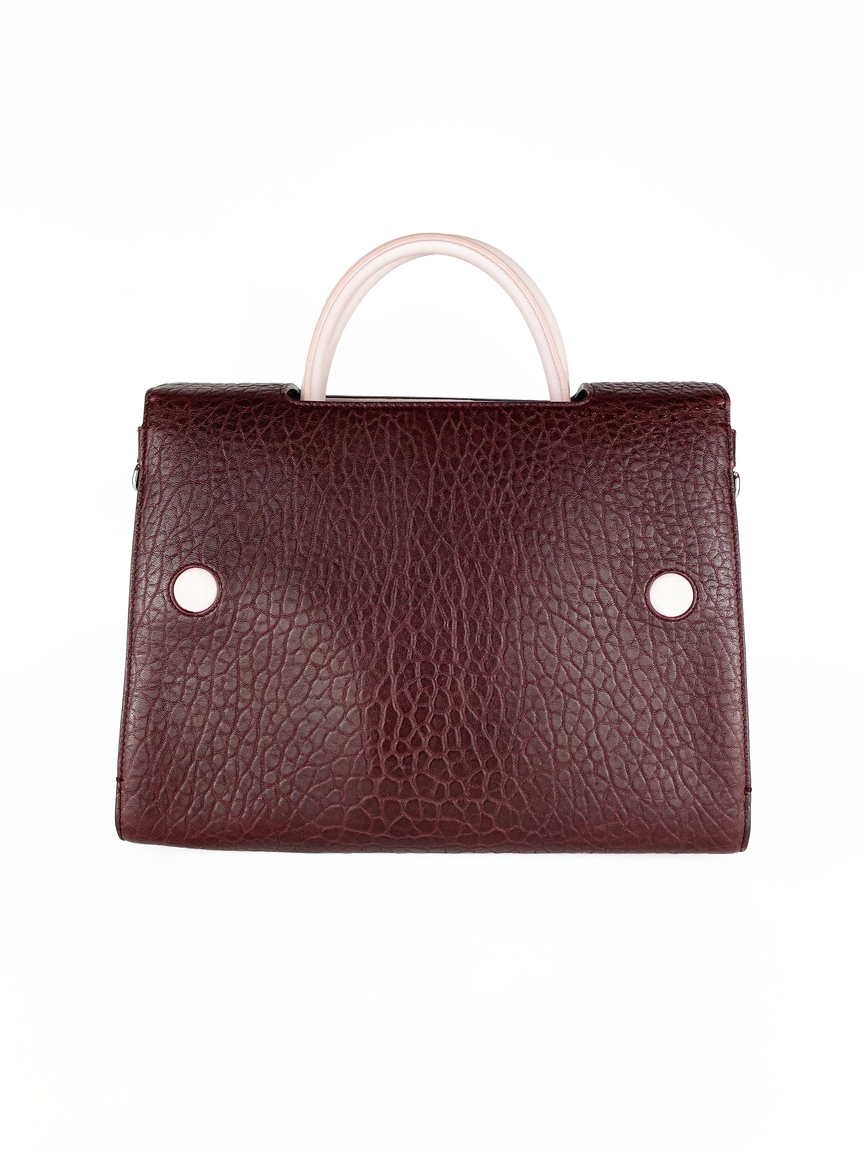 Christian Dior Burgundy Diorever Dragonfly Bag