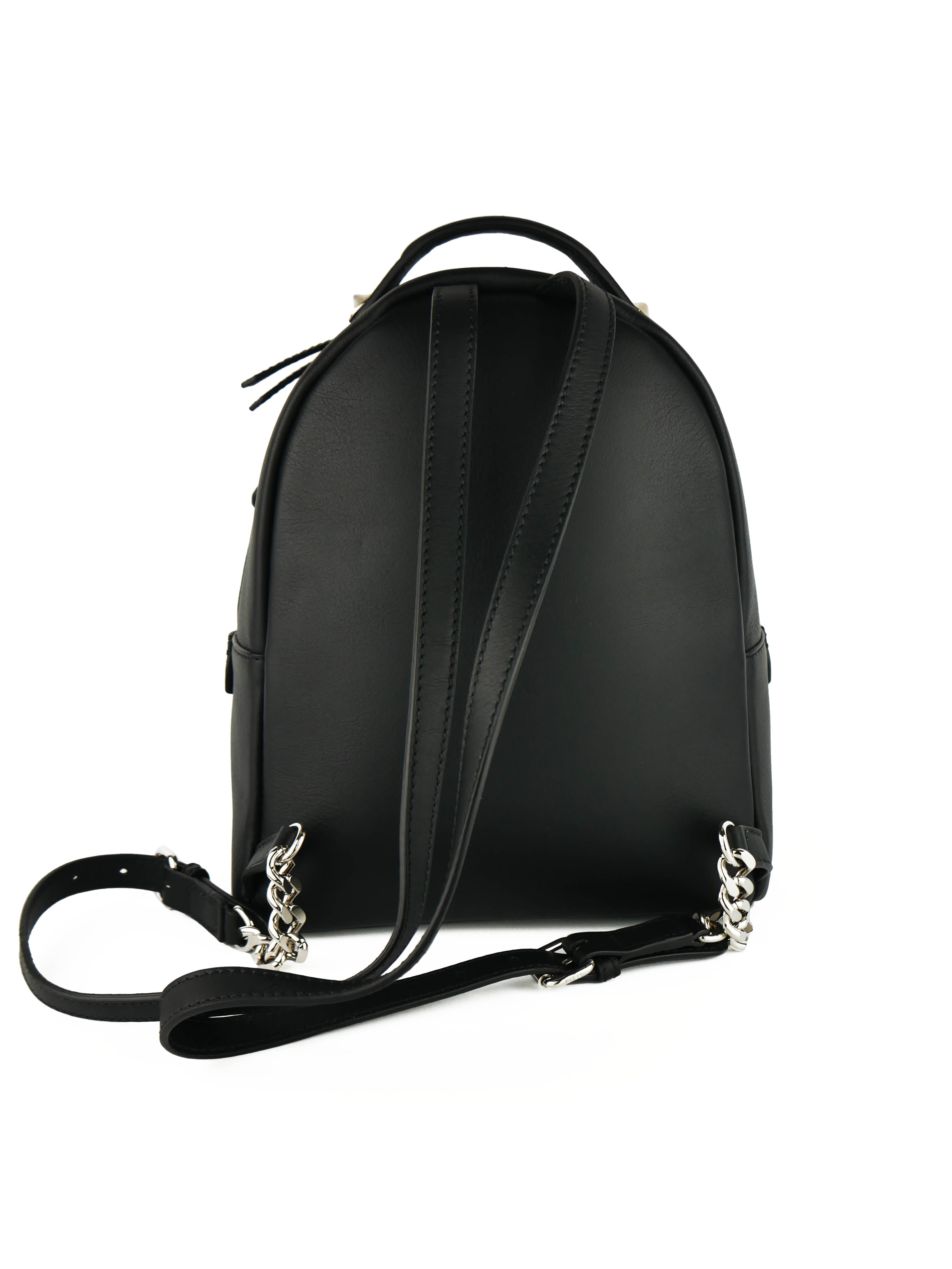 fendi mini studded backpack Fendi Black Mini Pyramid Studded Backpack