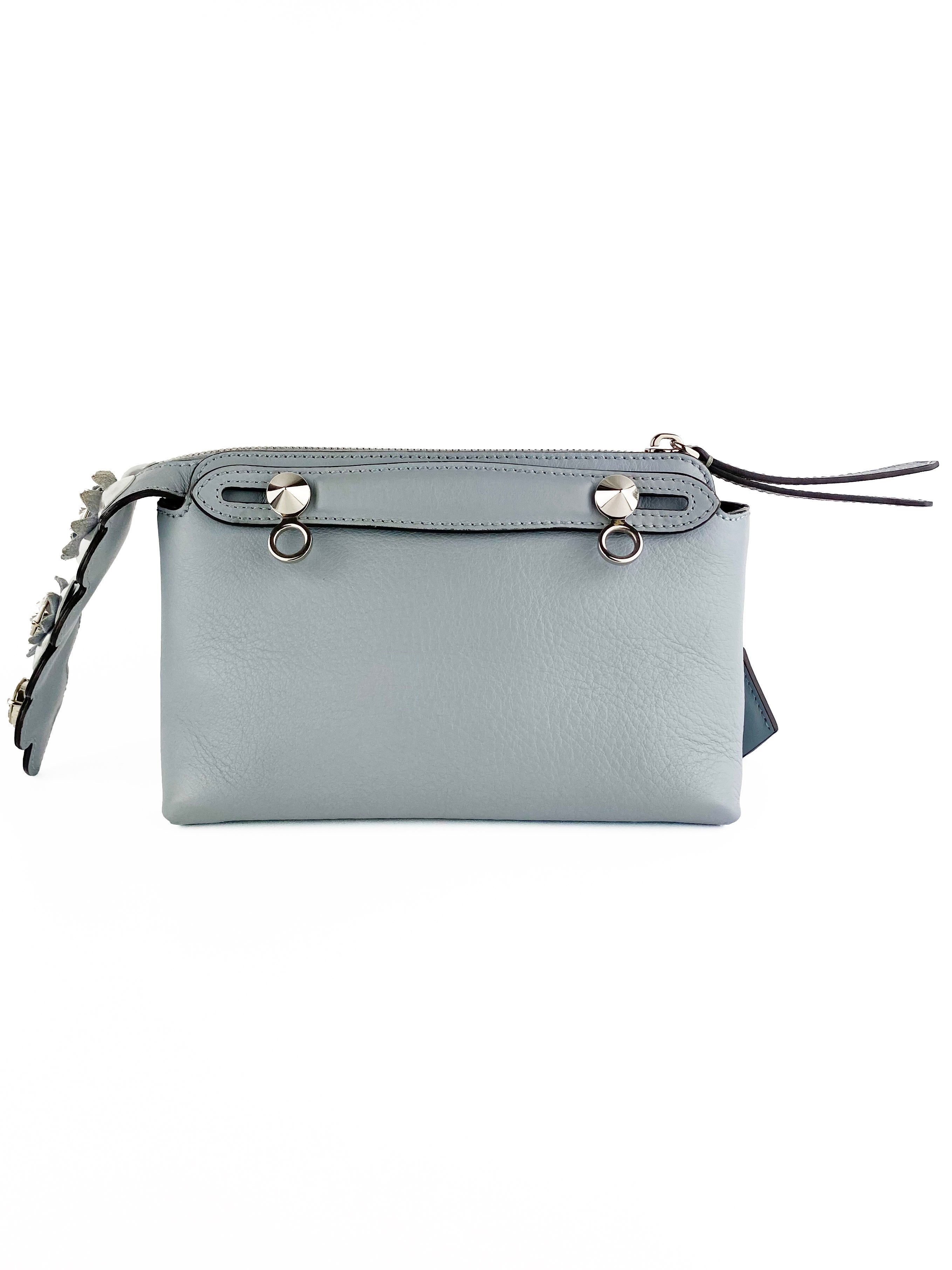 Fendi Light Blue By the Way Bag with Flower Tail