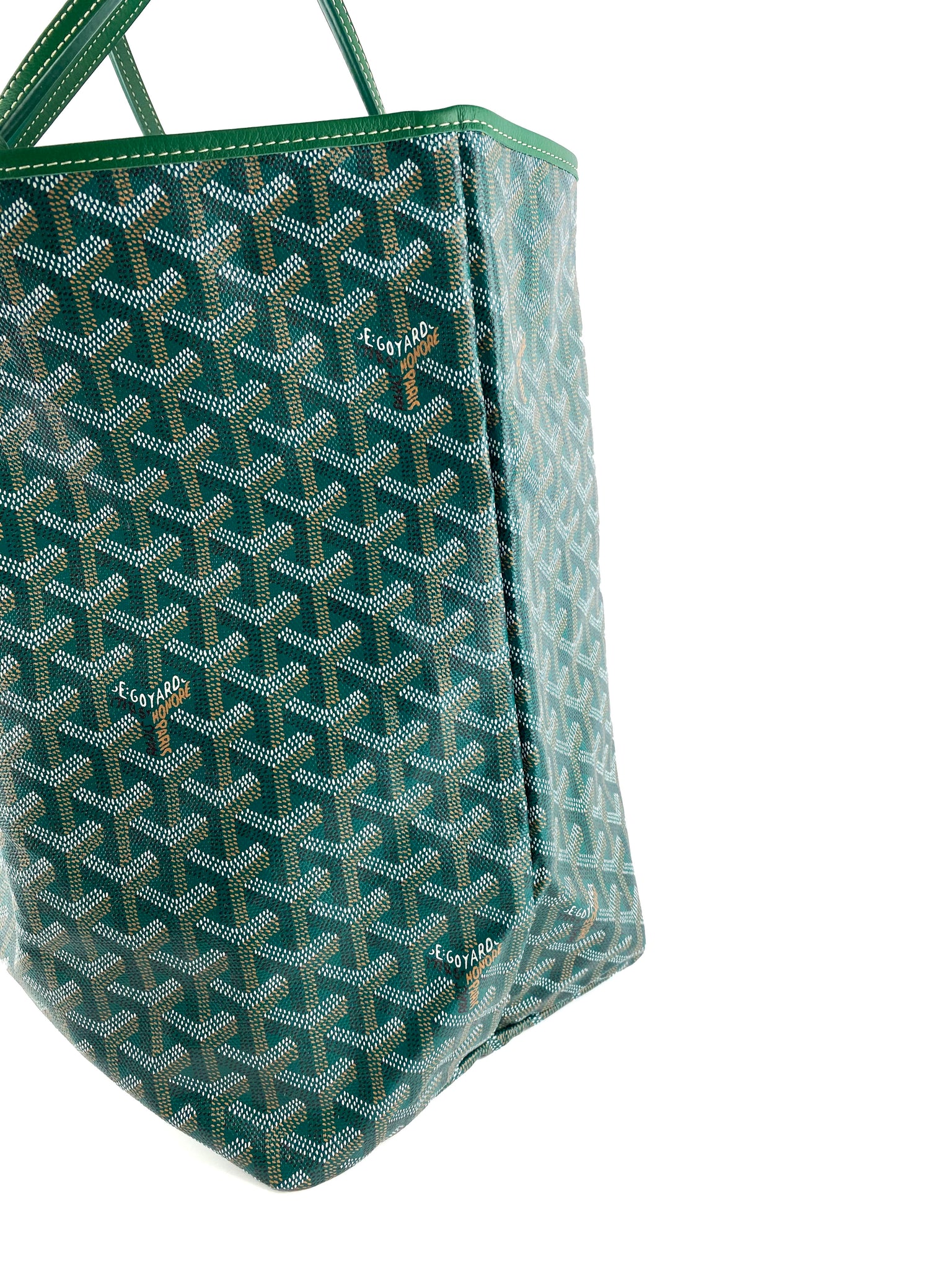 Goyard tote bag on sale green