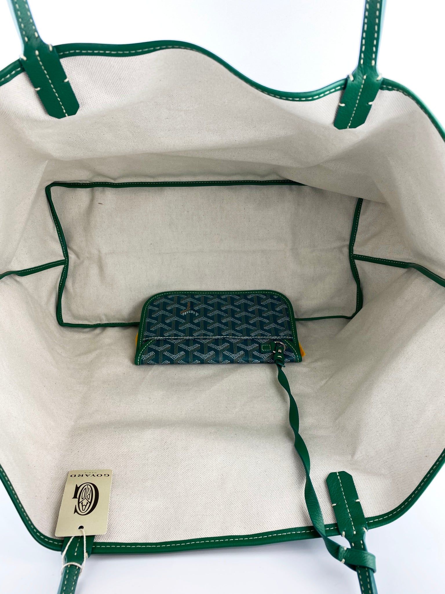 Green Goyard Tote With Zipper Goyard Green Louis Tote – Votre Luxe