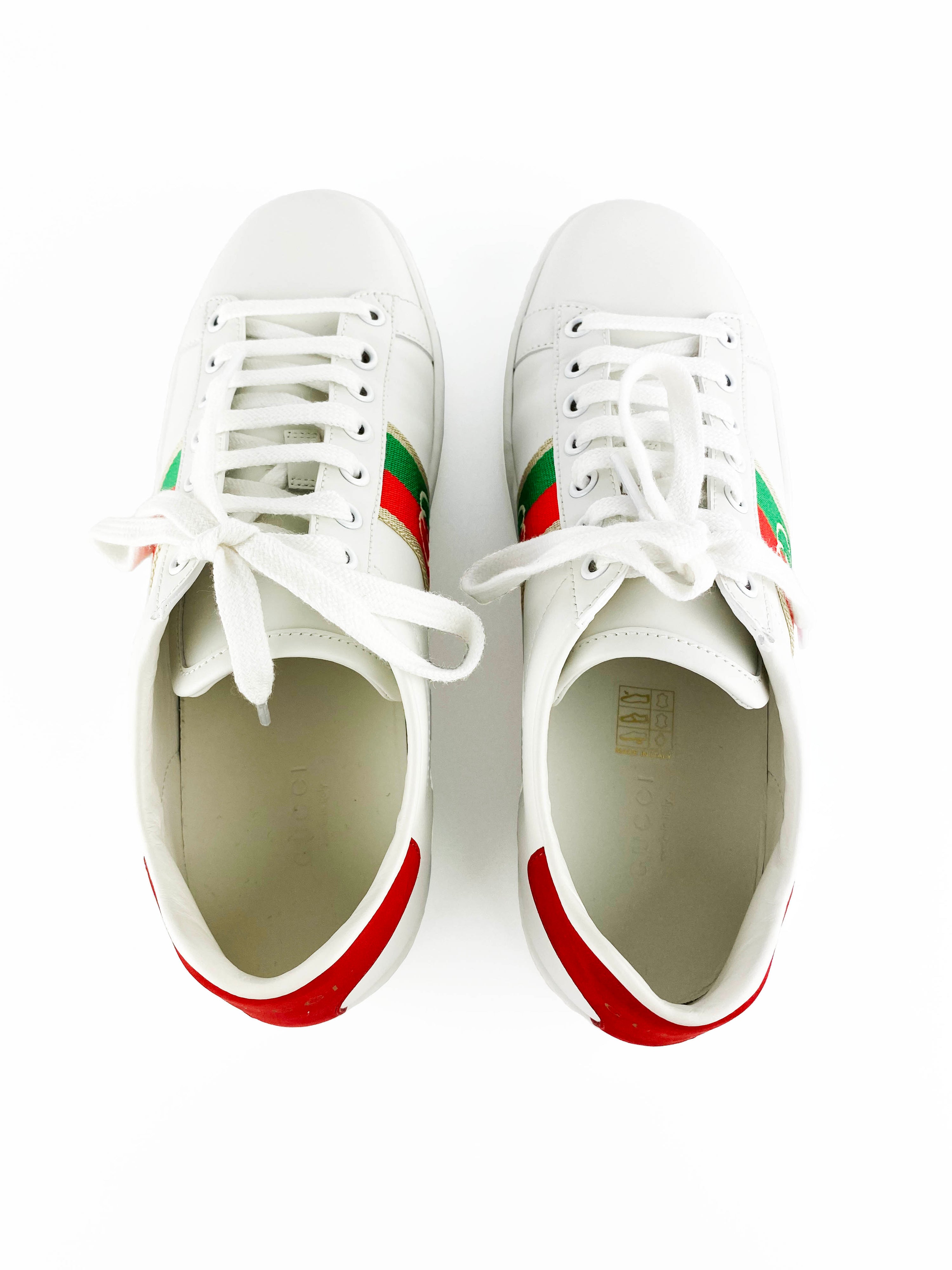 Gucci Ace Sneaker with Interlocking G 37.5