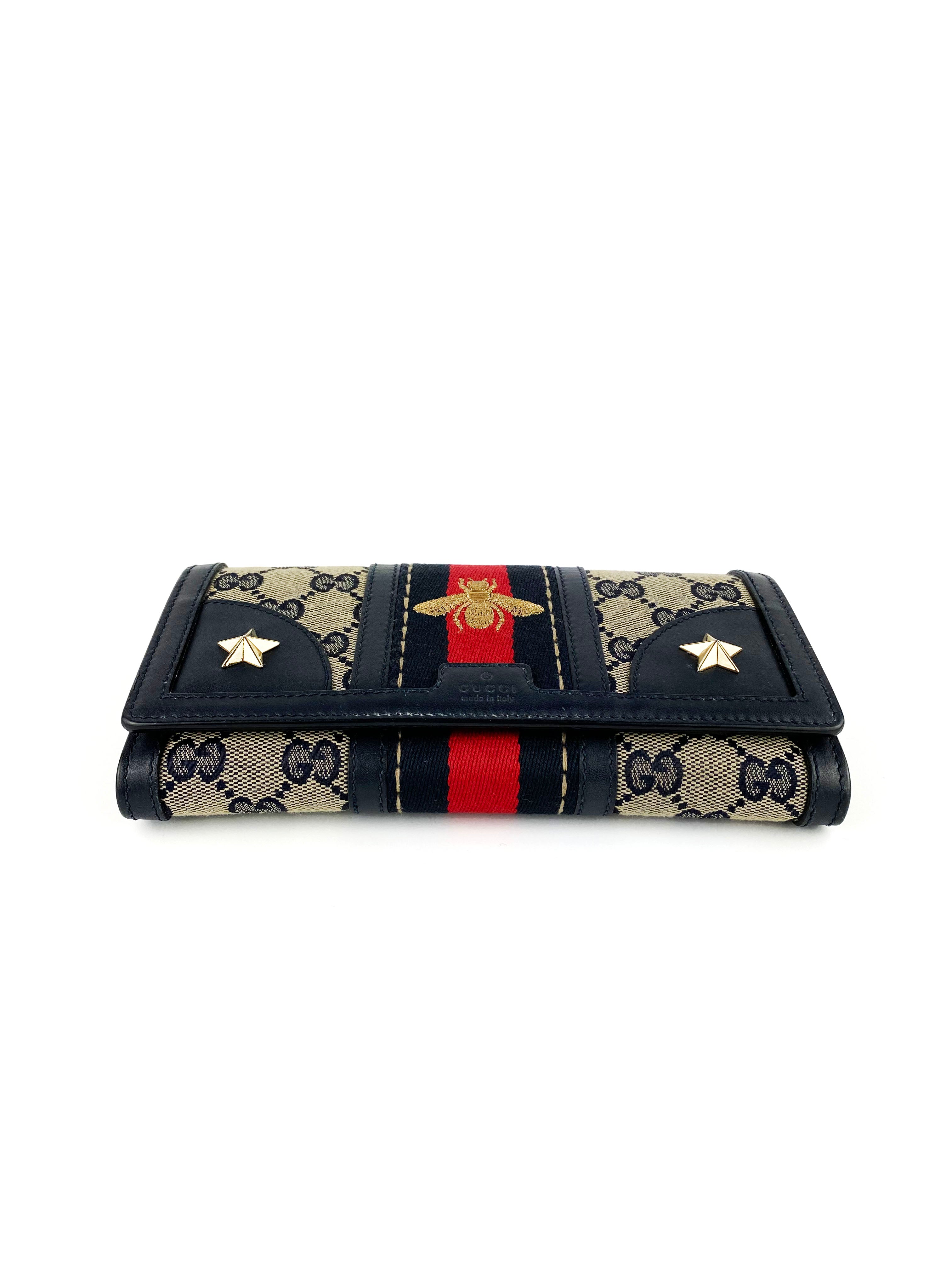 Gucci Monogram Rania Bee Wallet Votre Luxe