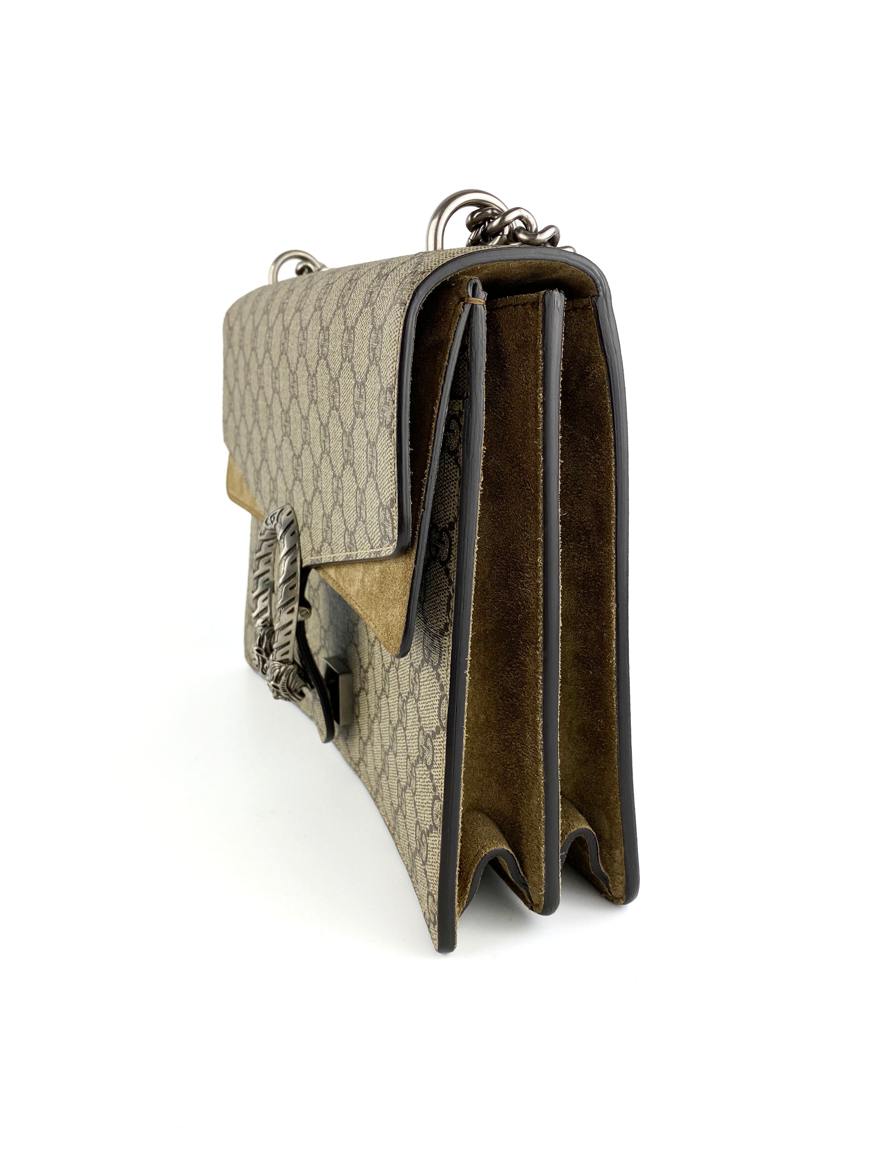 Gucci Dionysus Bag with Taupe Suede Trim Votre Luxe