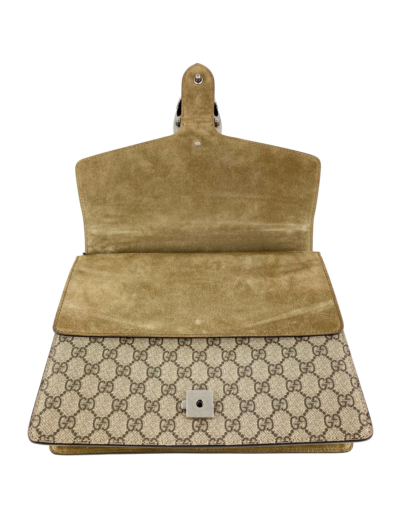 Gucci Dionysus Bag with Taupe Suede Trim