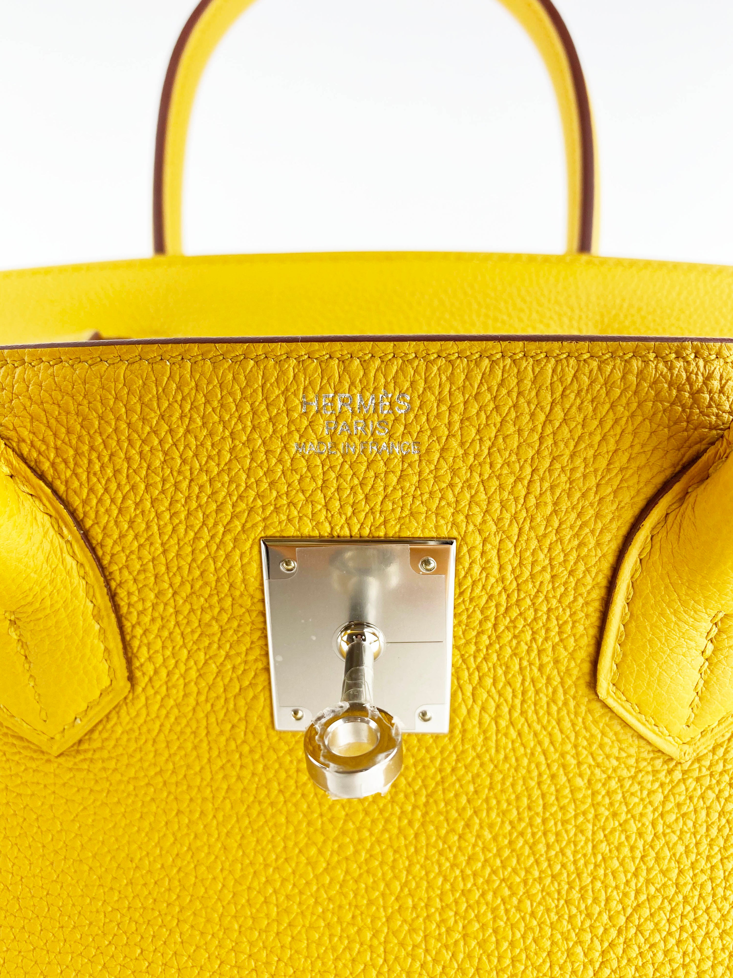 Hermes Jaune Amber Birkin 30 Bag