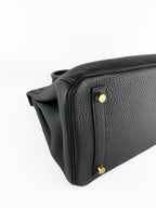 Hermes Birkin 30 Bag Noir