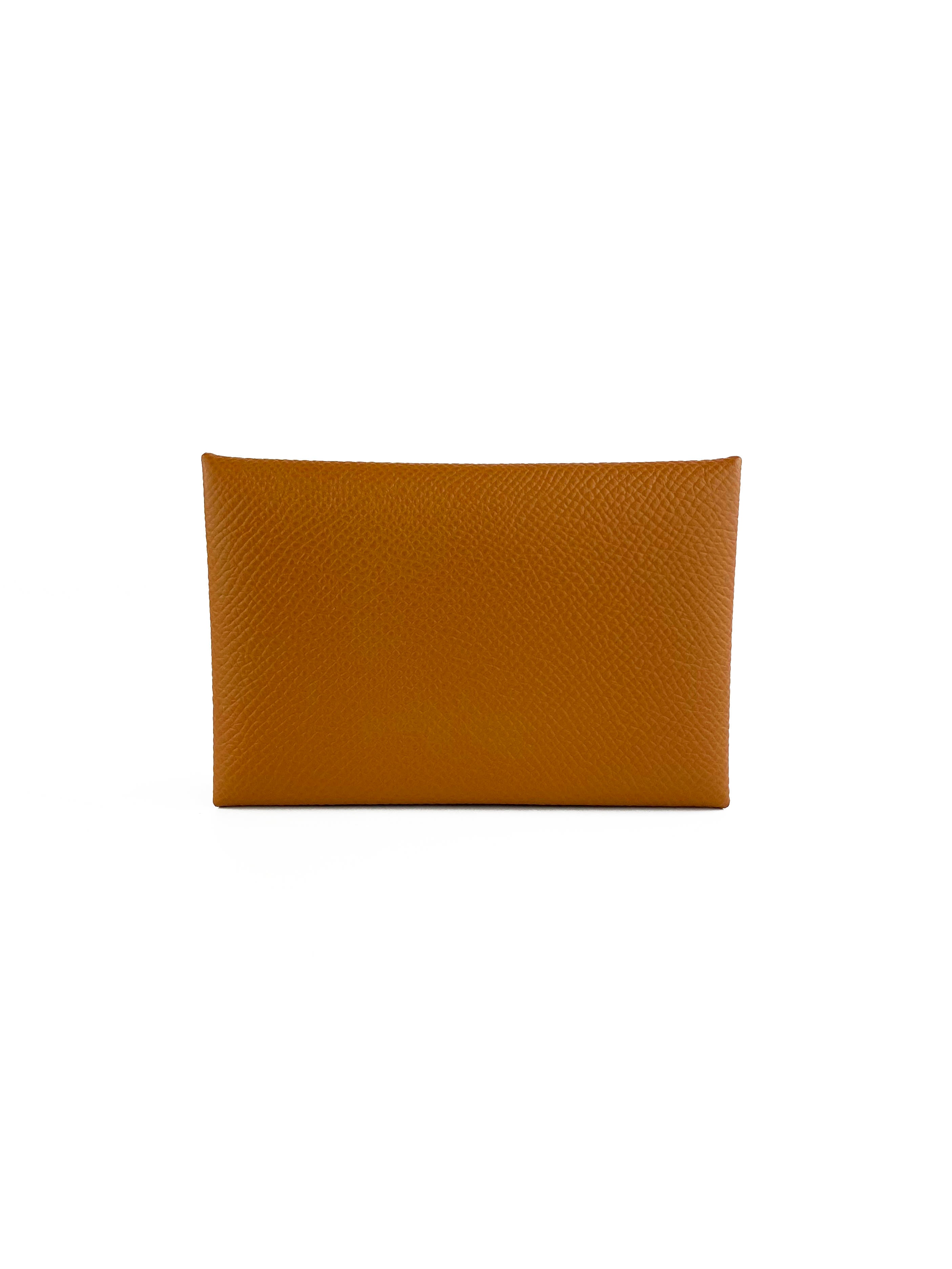 Hermes Gold Calvi Card Holder