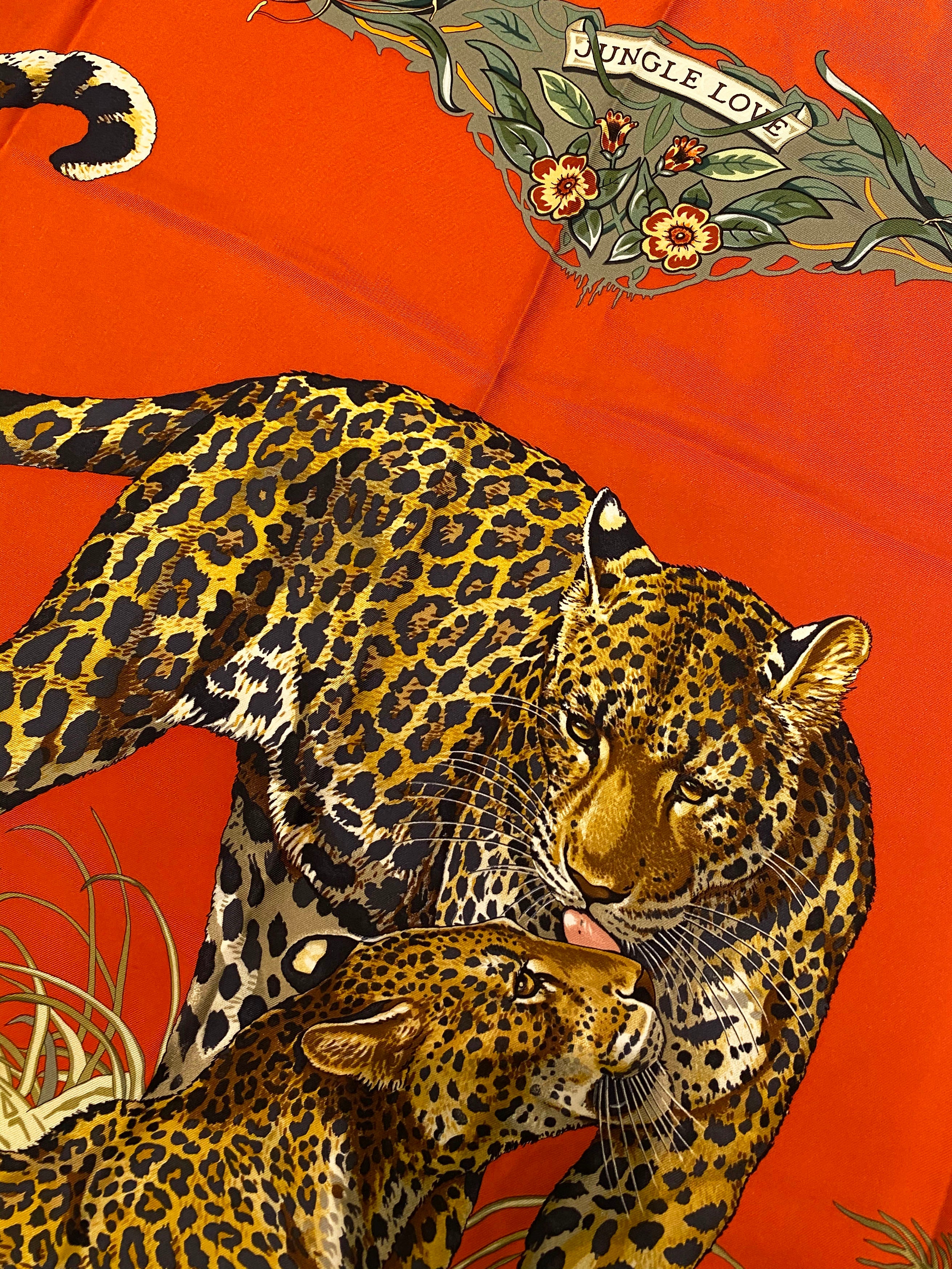 Hermes Leopard Scarf