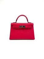 Hermes Mini Kelly Rose Extreme Bag