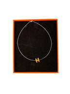 Hermes Orange Lacquer Pop H Pendant