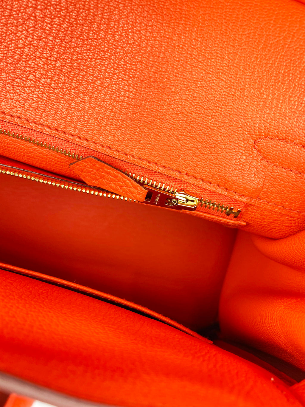 Hermes Orange Birkin 25 Bag