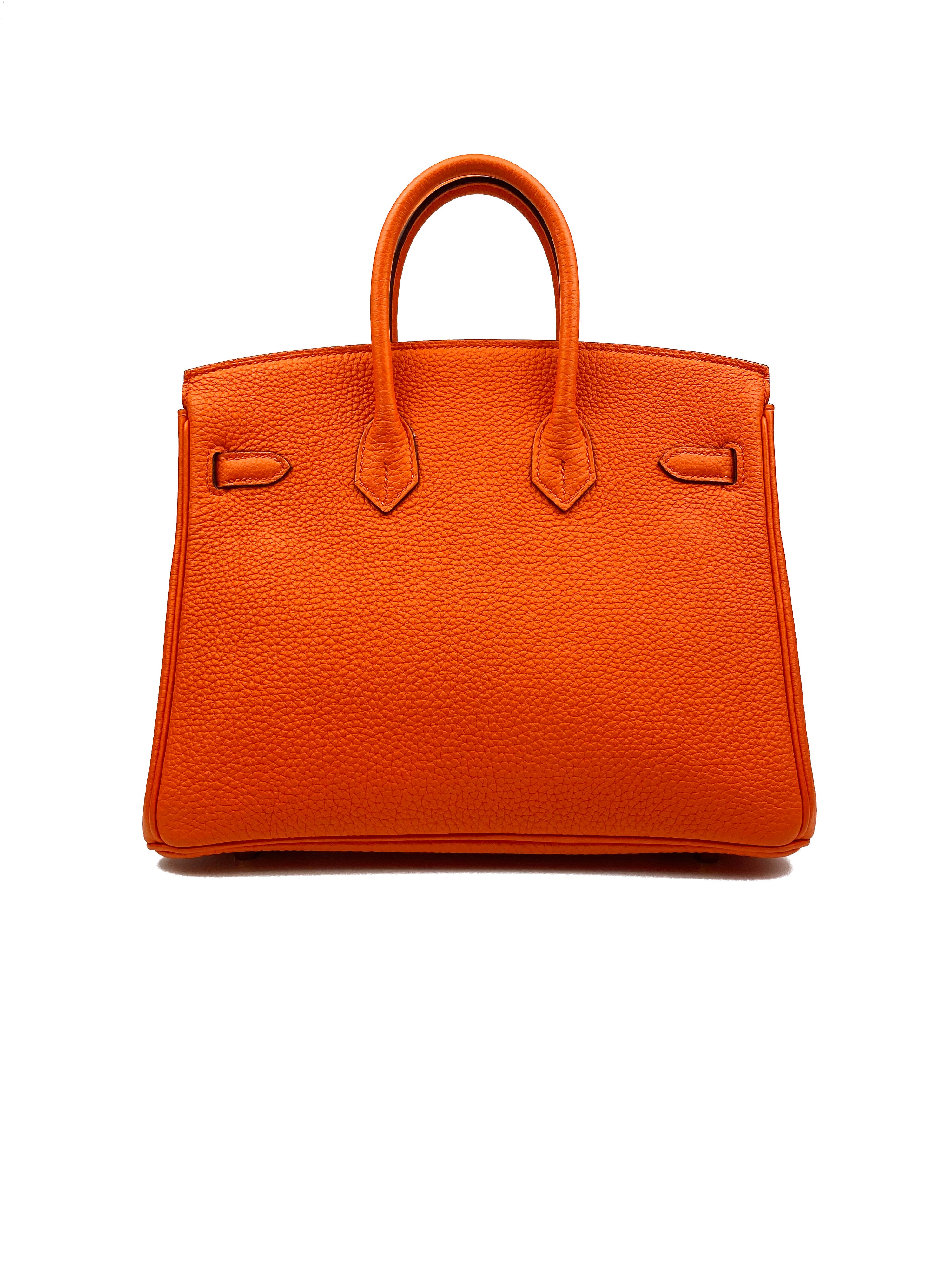 Hermes Orange Birkin 25 Bag