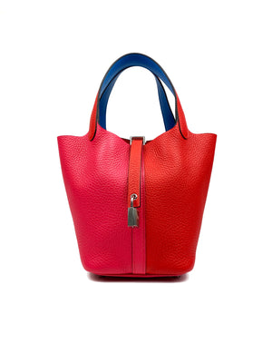 Hermes Picotin 22 MM Rouge Casaque Clemence