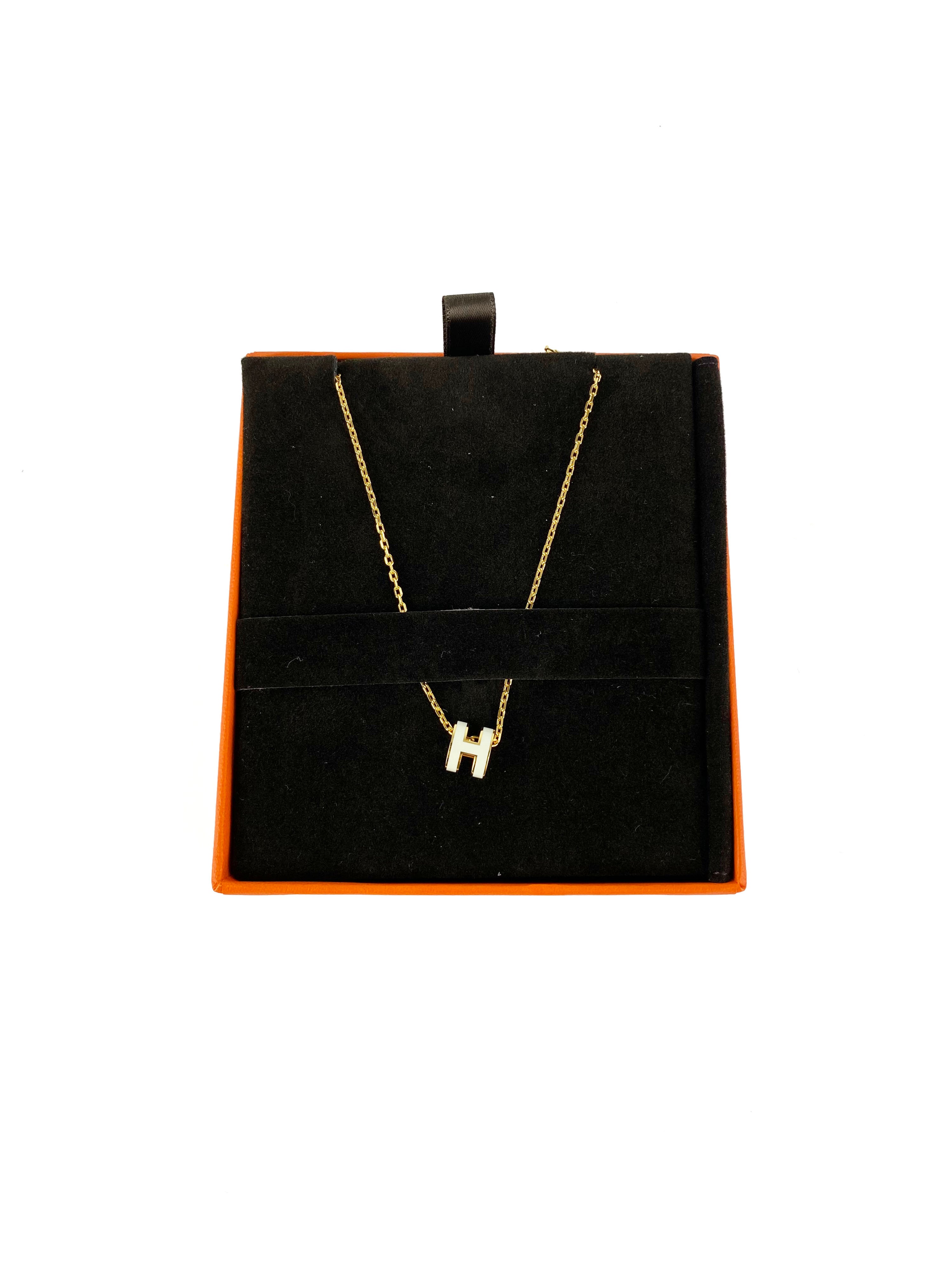 Hermes Mini Pop H Pendant Necklace