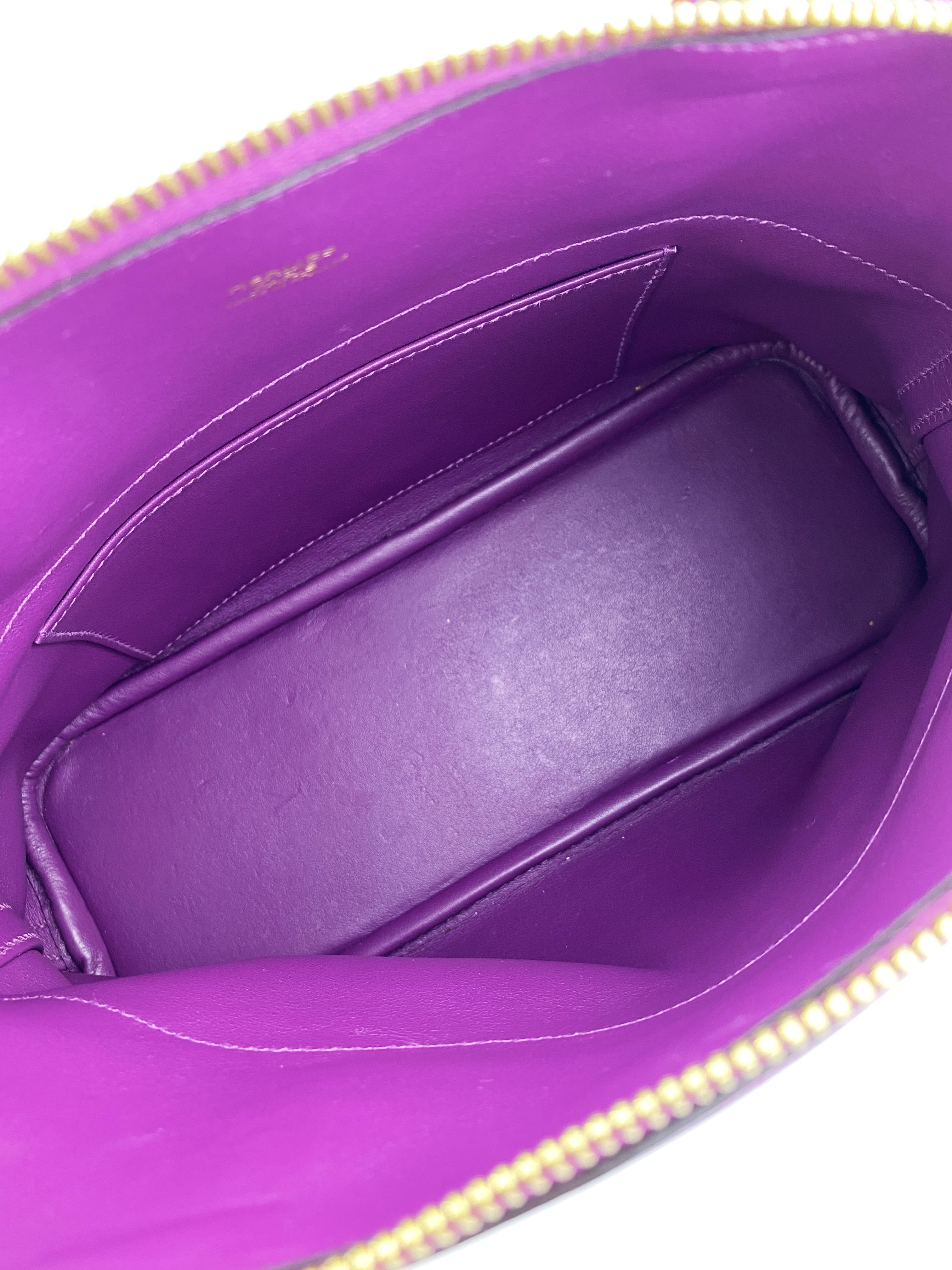 Hermes Purple Bolide 27 Bag