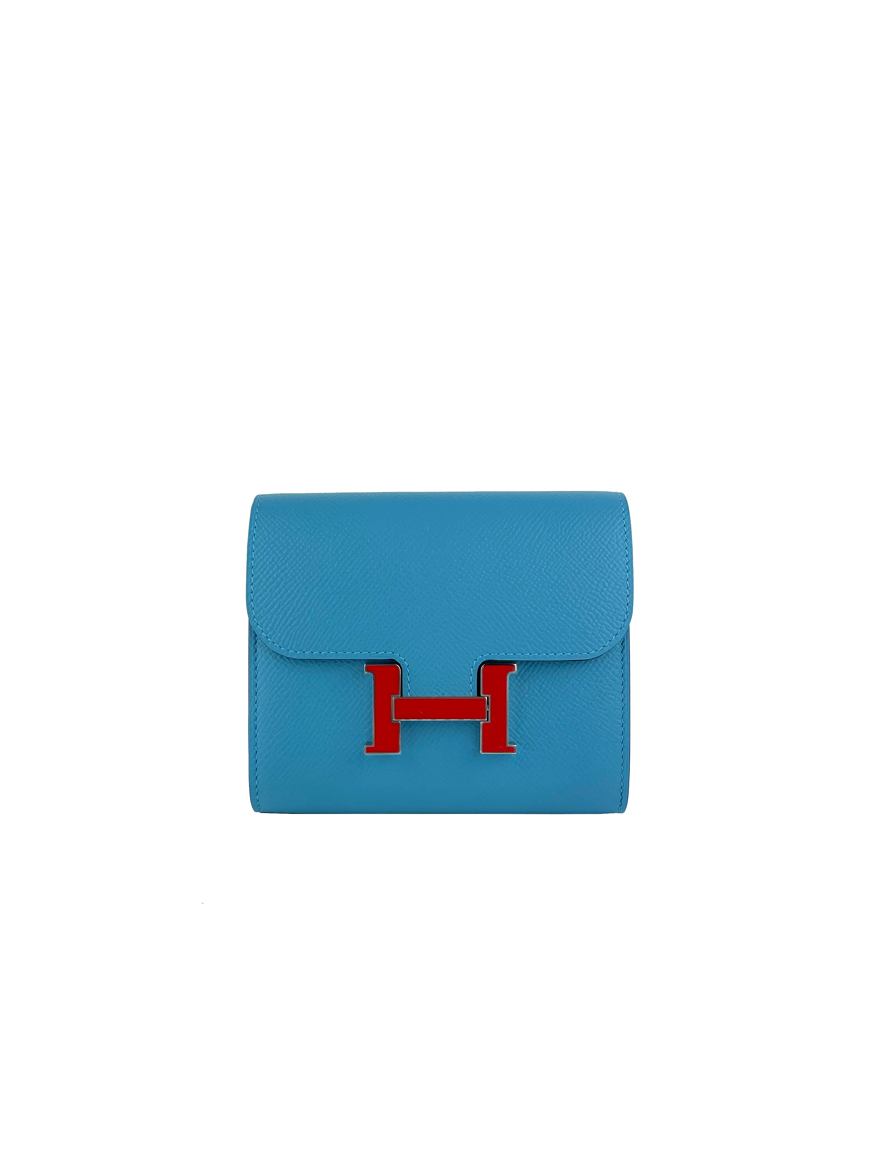 Hermes Light Blue Constance Wallet