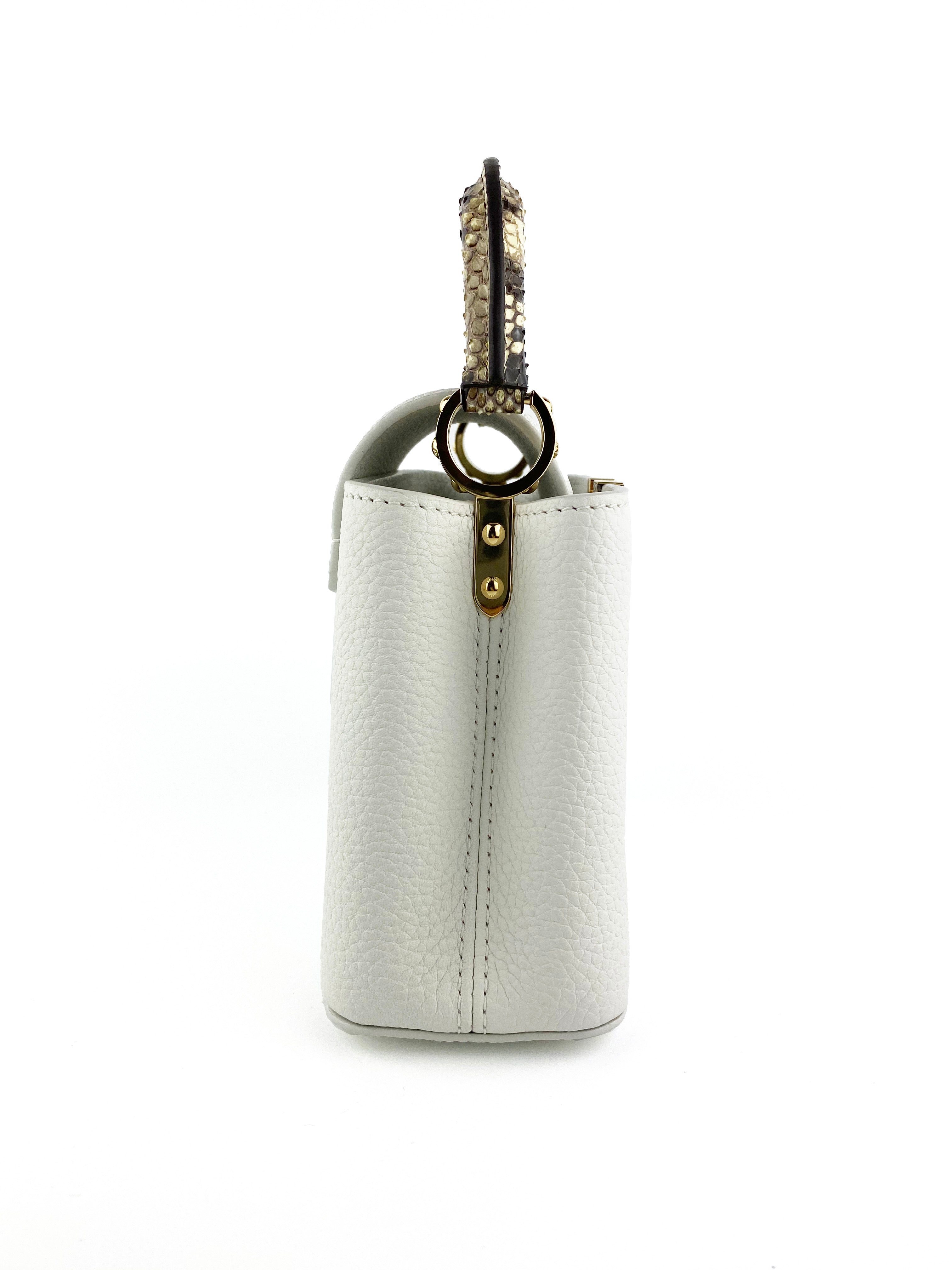 Louis Vuitton Capucines Mini Python Bandouliere Handbag