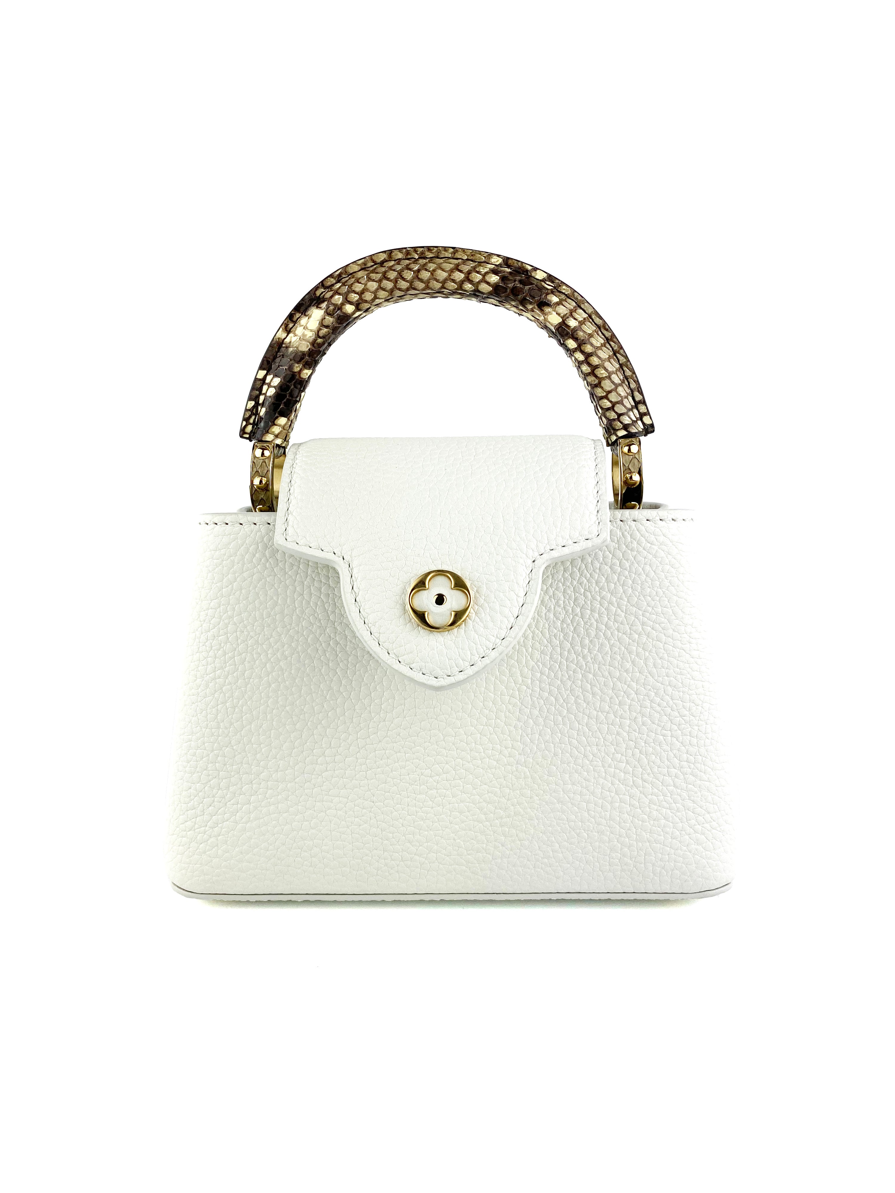 Louis Vuitton Python Mini Capucines Bag