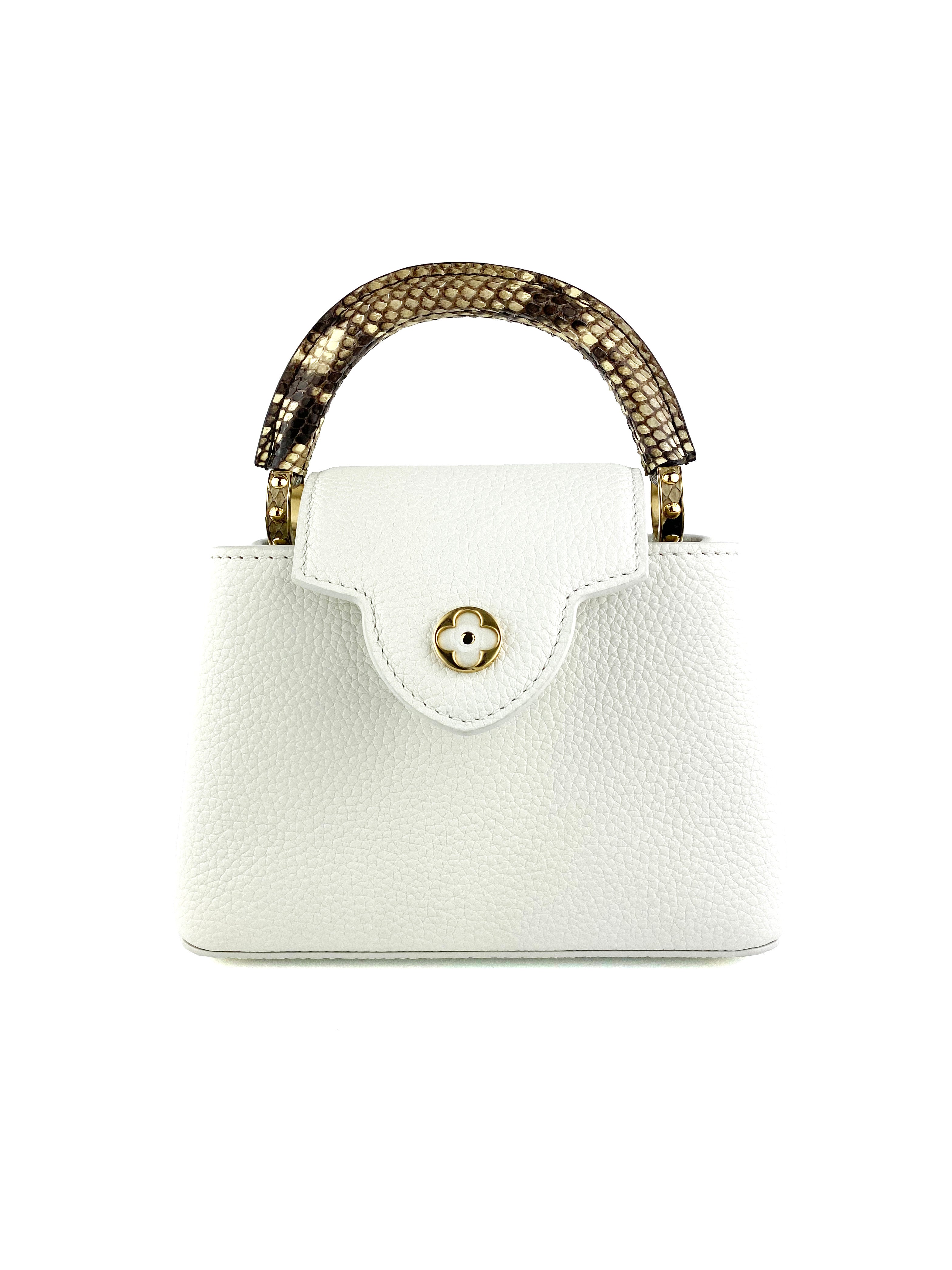 Louis Vuitton Python Mini Capucines Bag