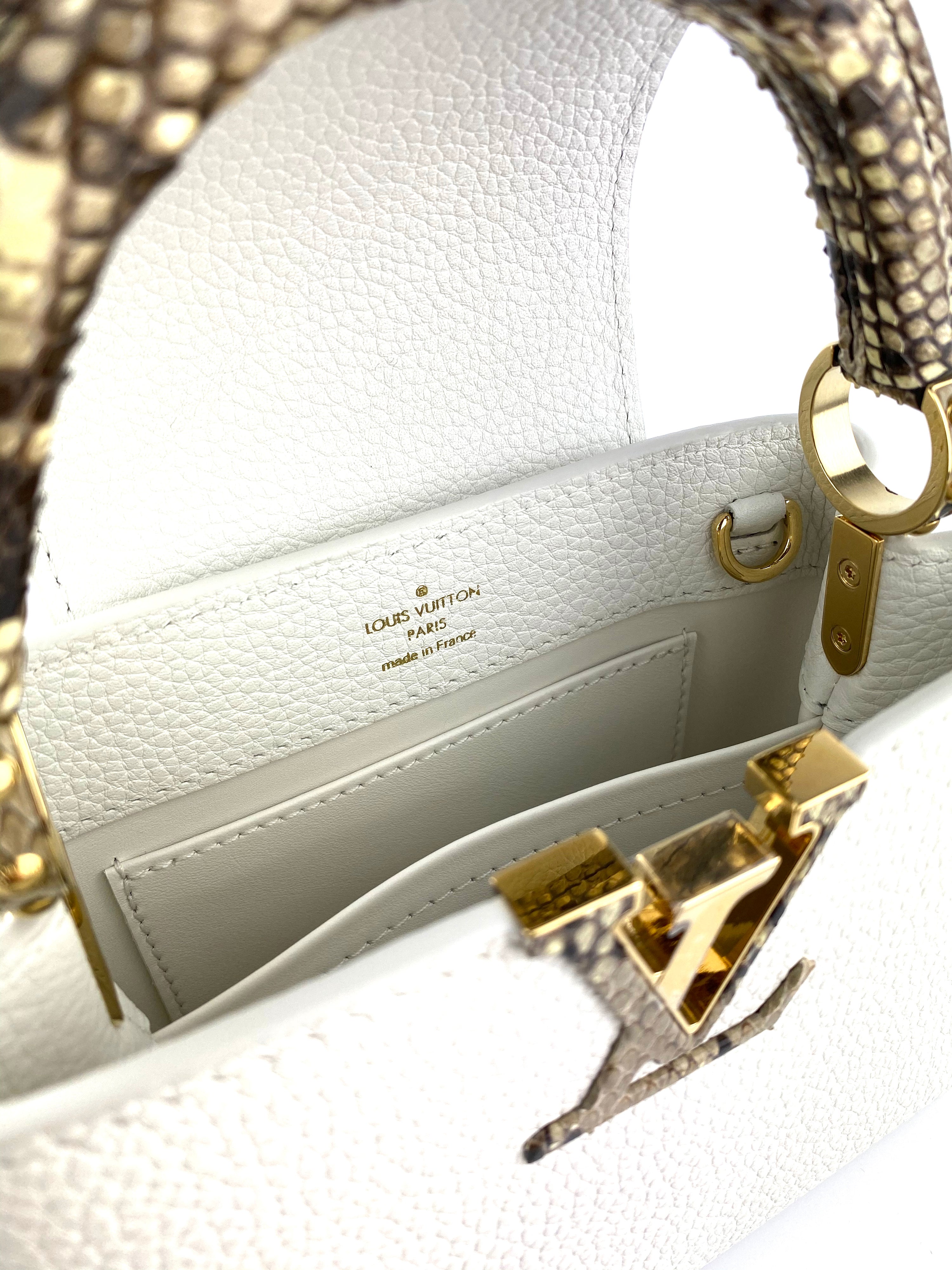 Louis Vuitton Python Mini Capucines Bag
