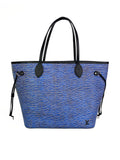 Louis Vuitton Blue Denim Epi Neverfull MM Bag