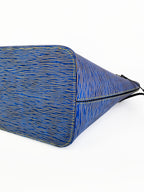 Louis Vuitton Blue Denim Epi Neverfull MM Bag