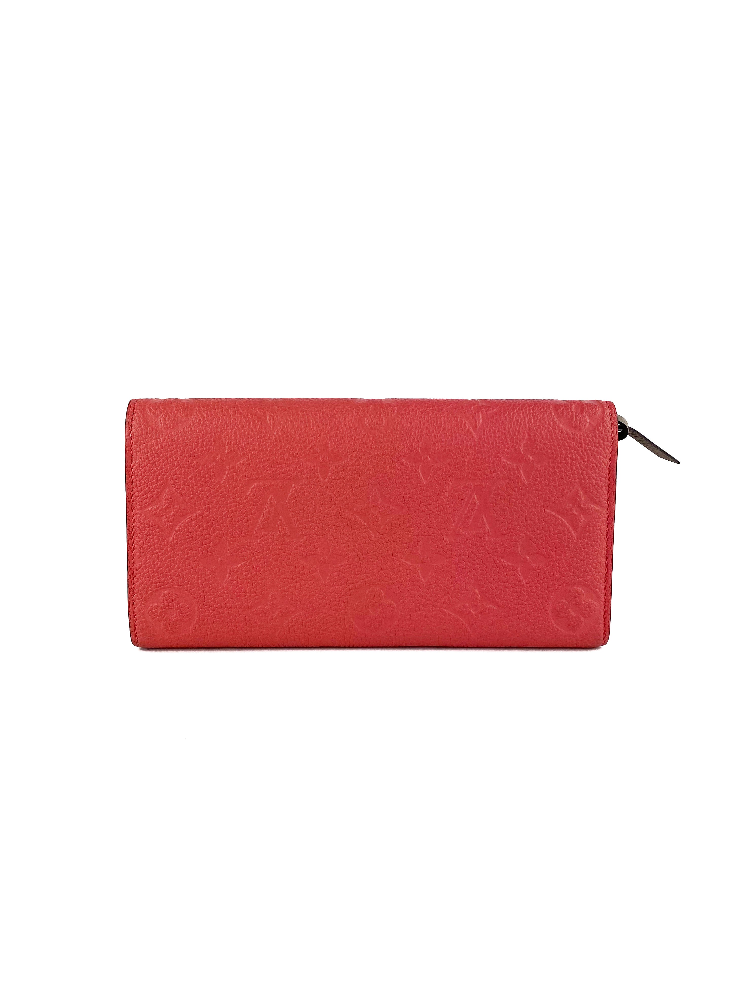 Louis Vuitton Pink Emilie Wallet