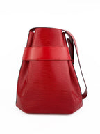 Louis Vuitton Red Epi Sac D’Epaule PM