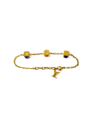 Louis Vuitton Gamble Crystal Gold Tone Bracelet price in Saudi