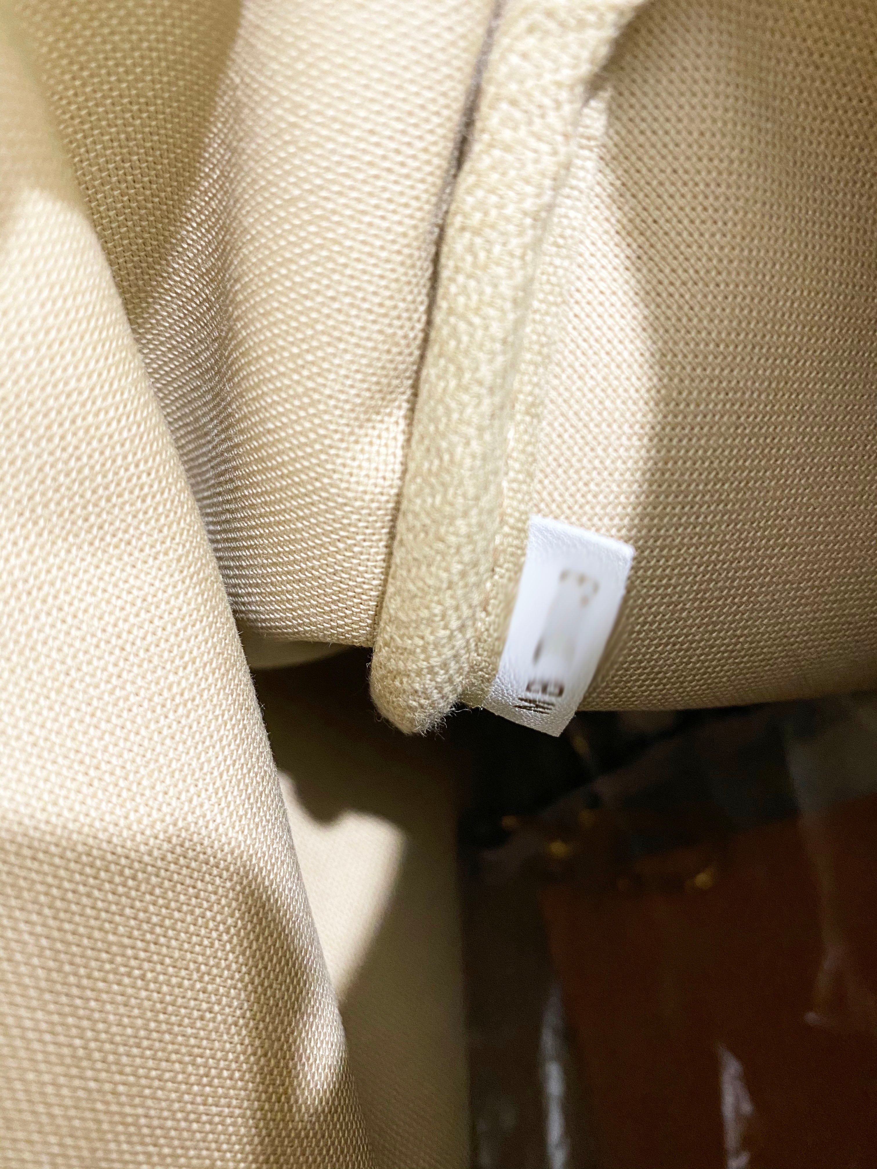 Louis Vuitton White & Khaki Speedy 30 Bag