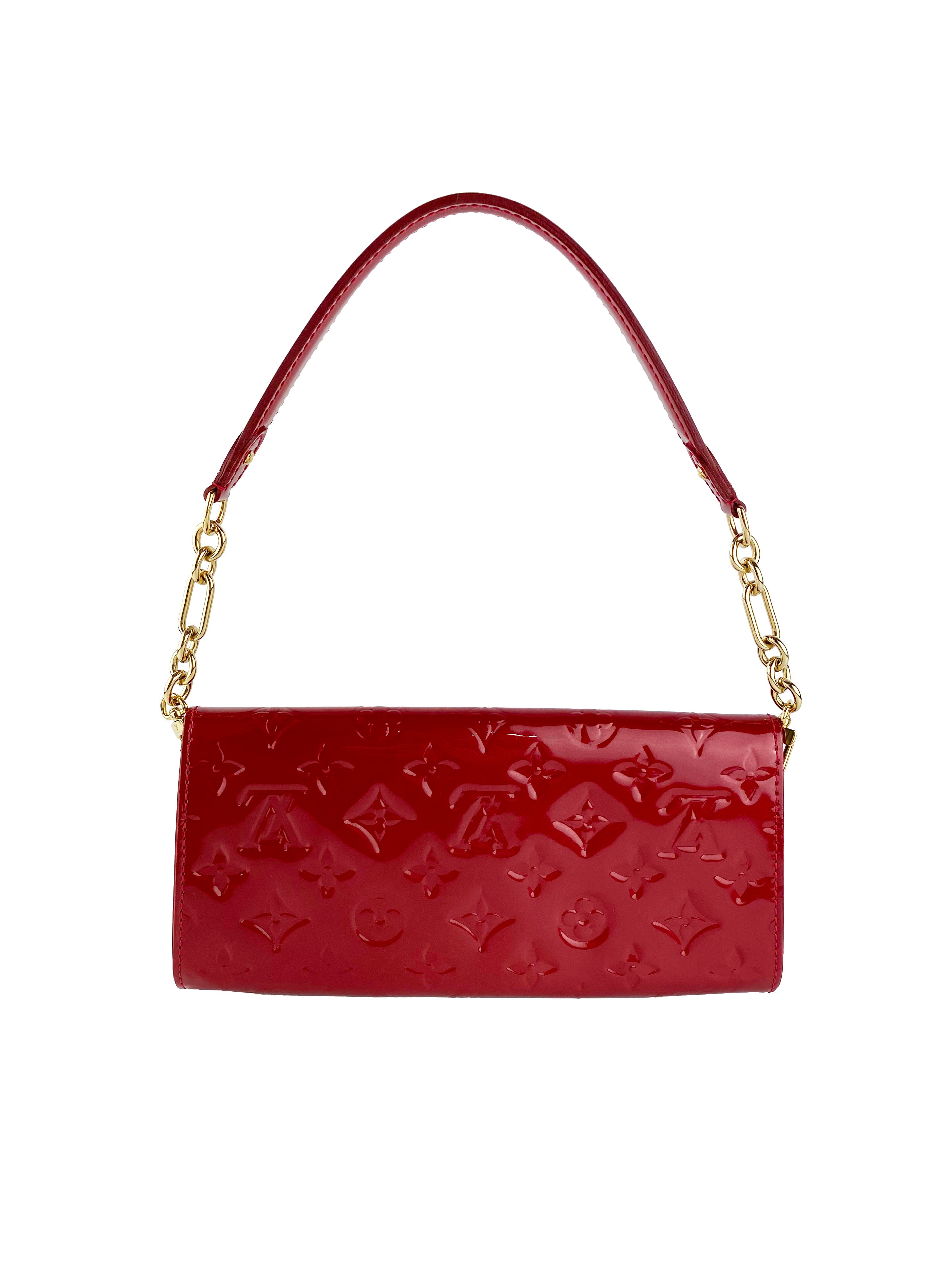 Louis Vuitton Red Vernis Leather Sunset Blvd Bag