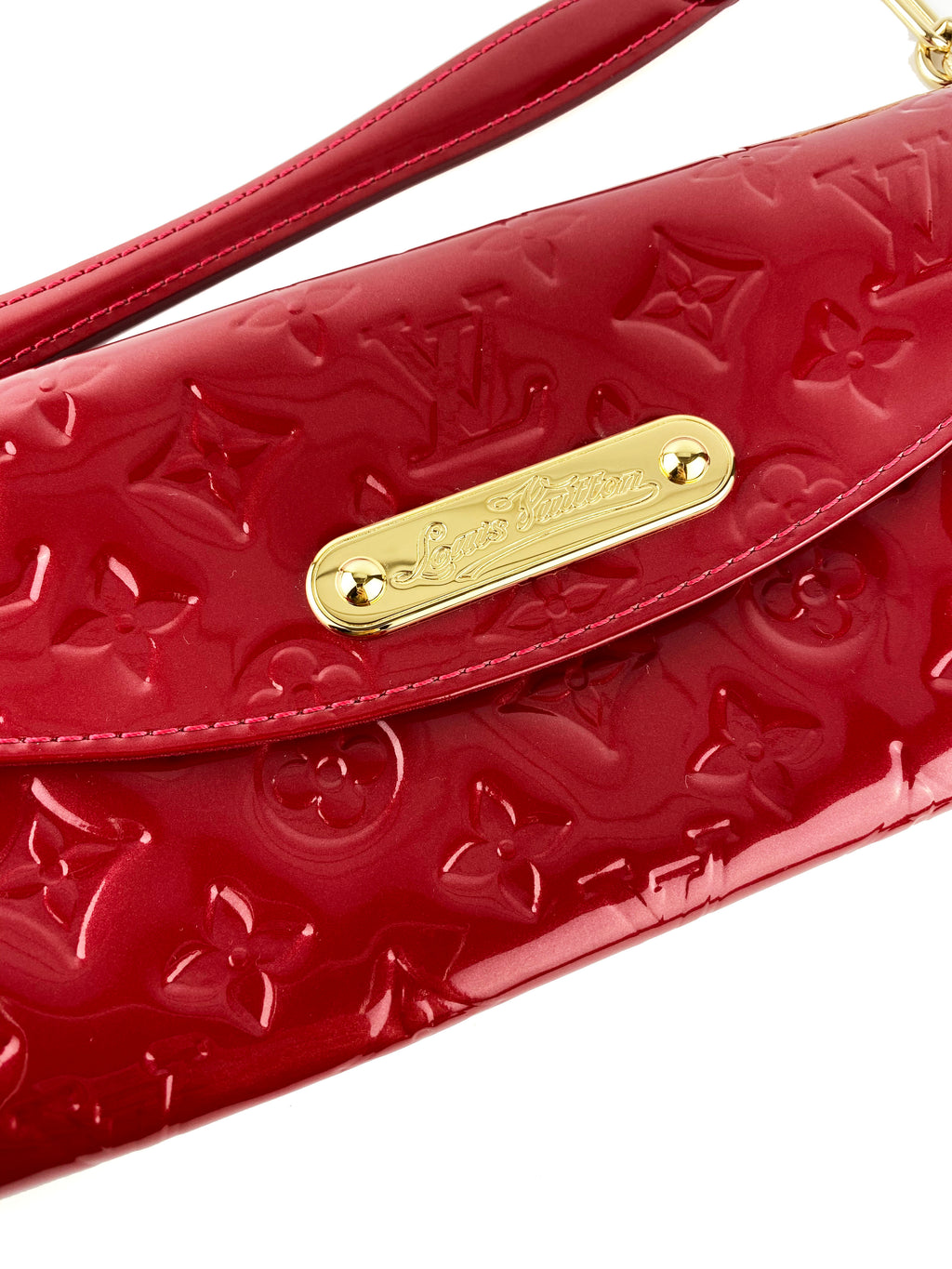 Louis Vuitton Red Vernis Leather Sunset Blvd Bag
