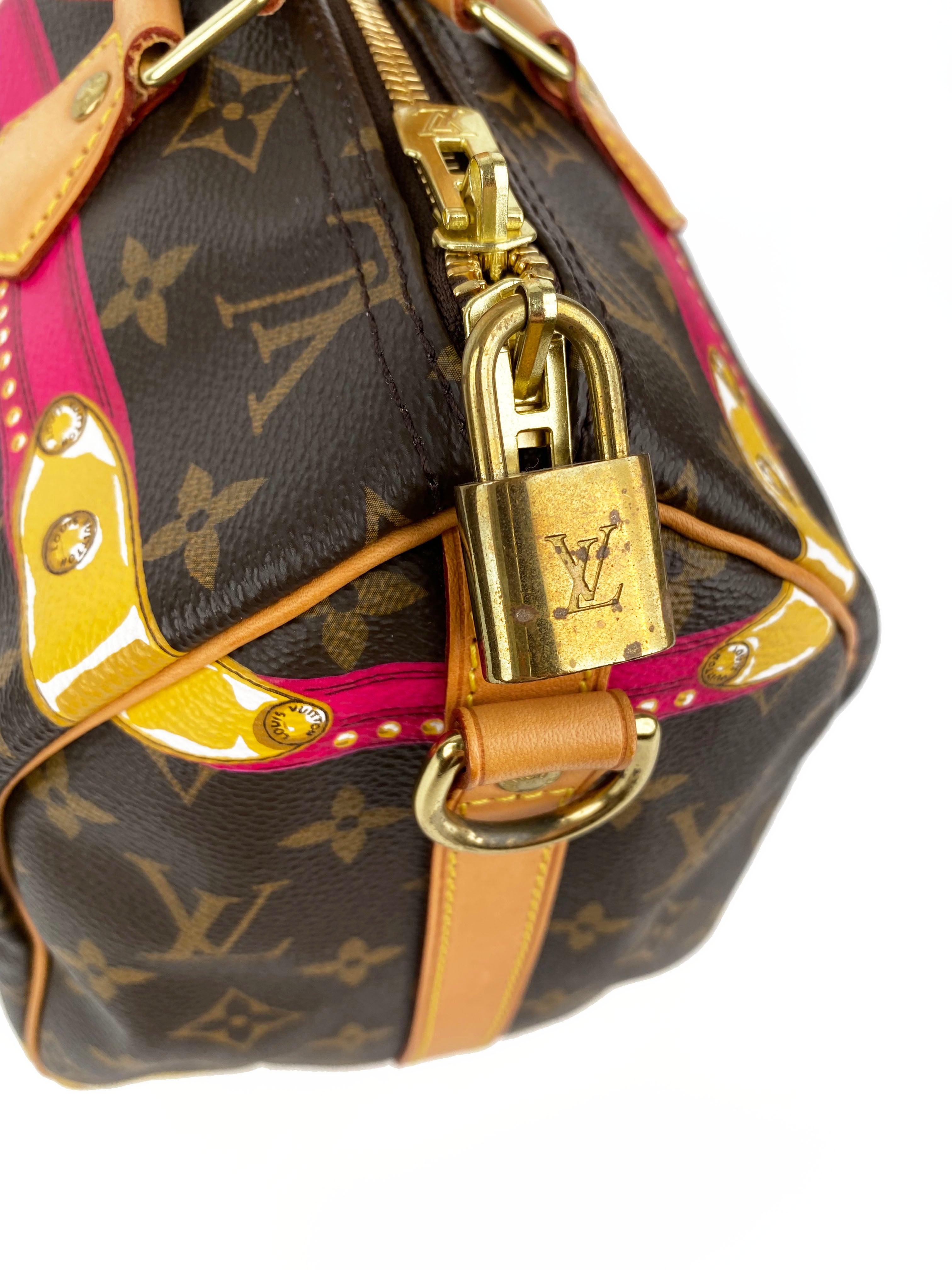 Louis Vuitton Monogram Summer Trunks Speedy Bandouliere 30