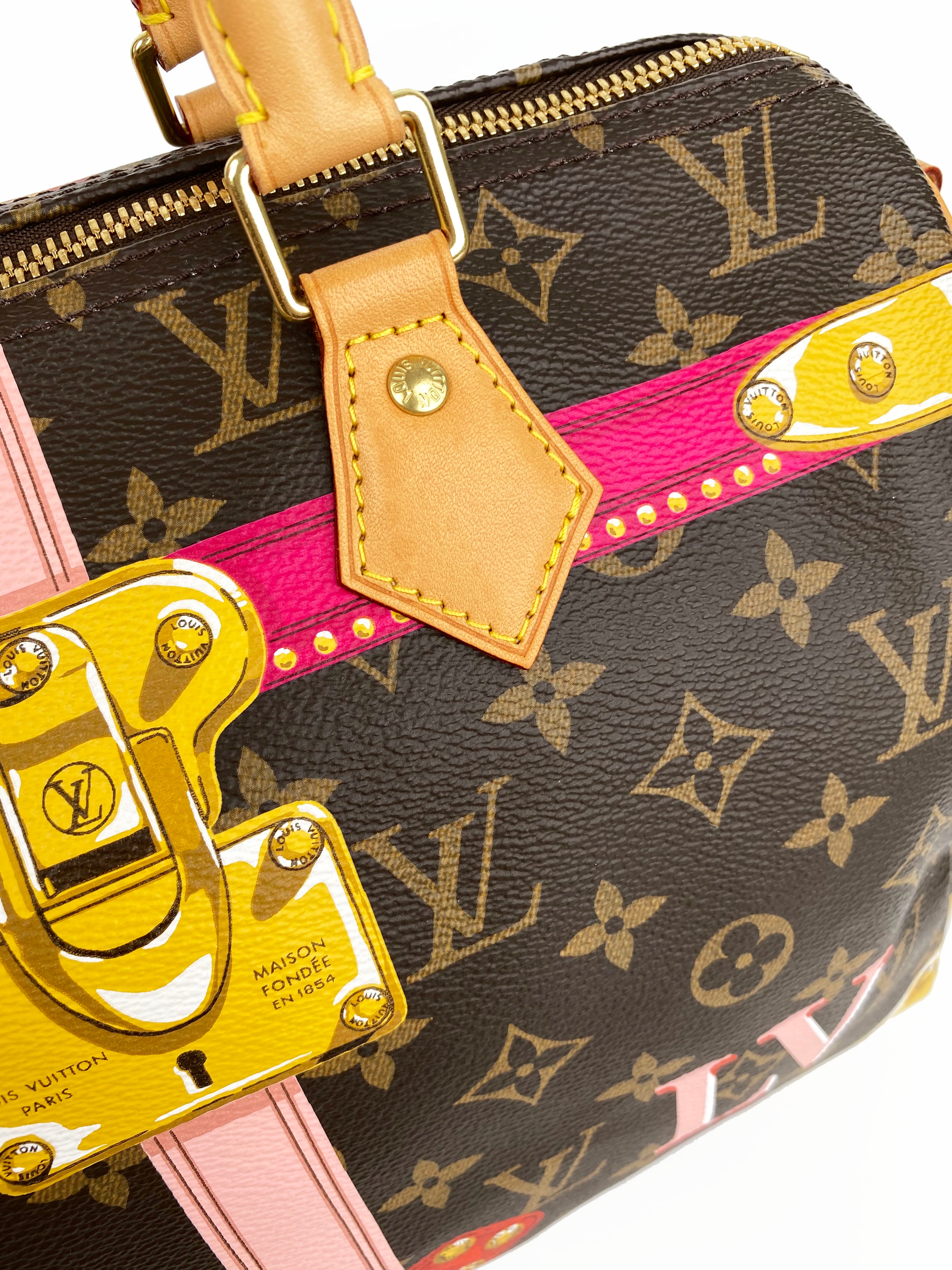 Louis Vuitton Summer Trunks Speedy 30 Bandouliere Bag