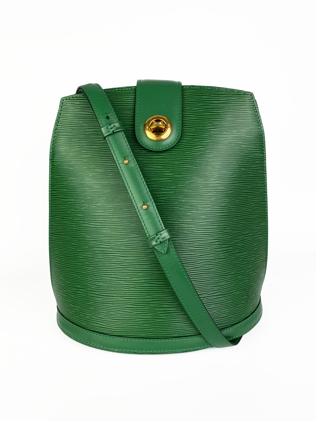 Louis Vuitton Vintage Green Epi Bucket Bag