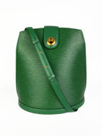 Louis Vuitton Vintage Green Epi Bucket Bag