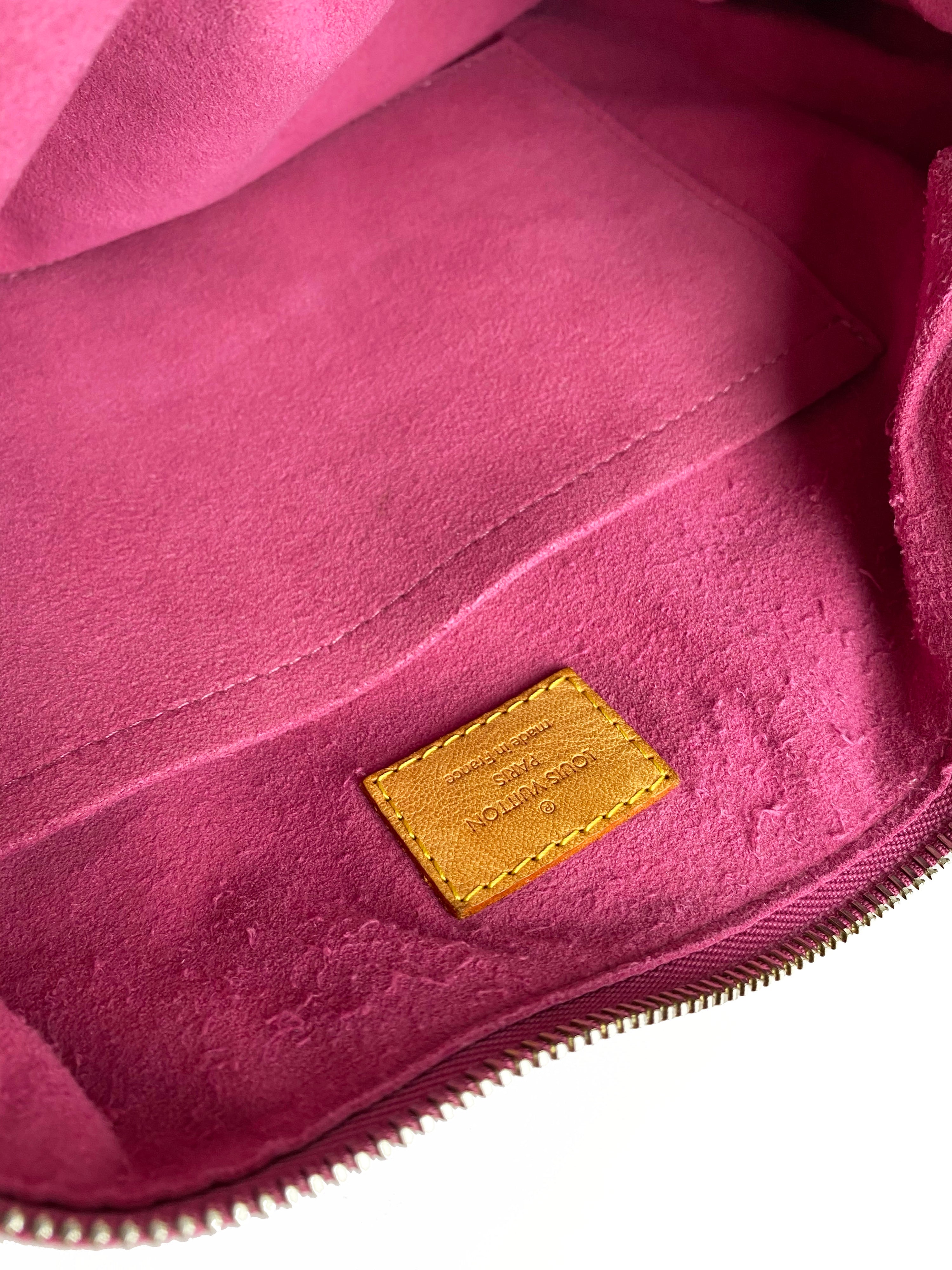 Louis Vuitton Vintage Pink Denim Baggy GM Bag