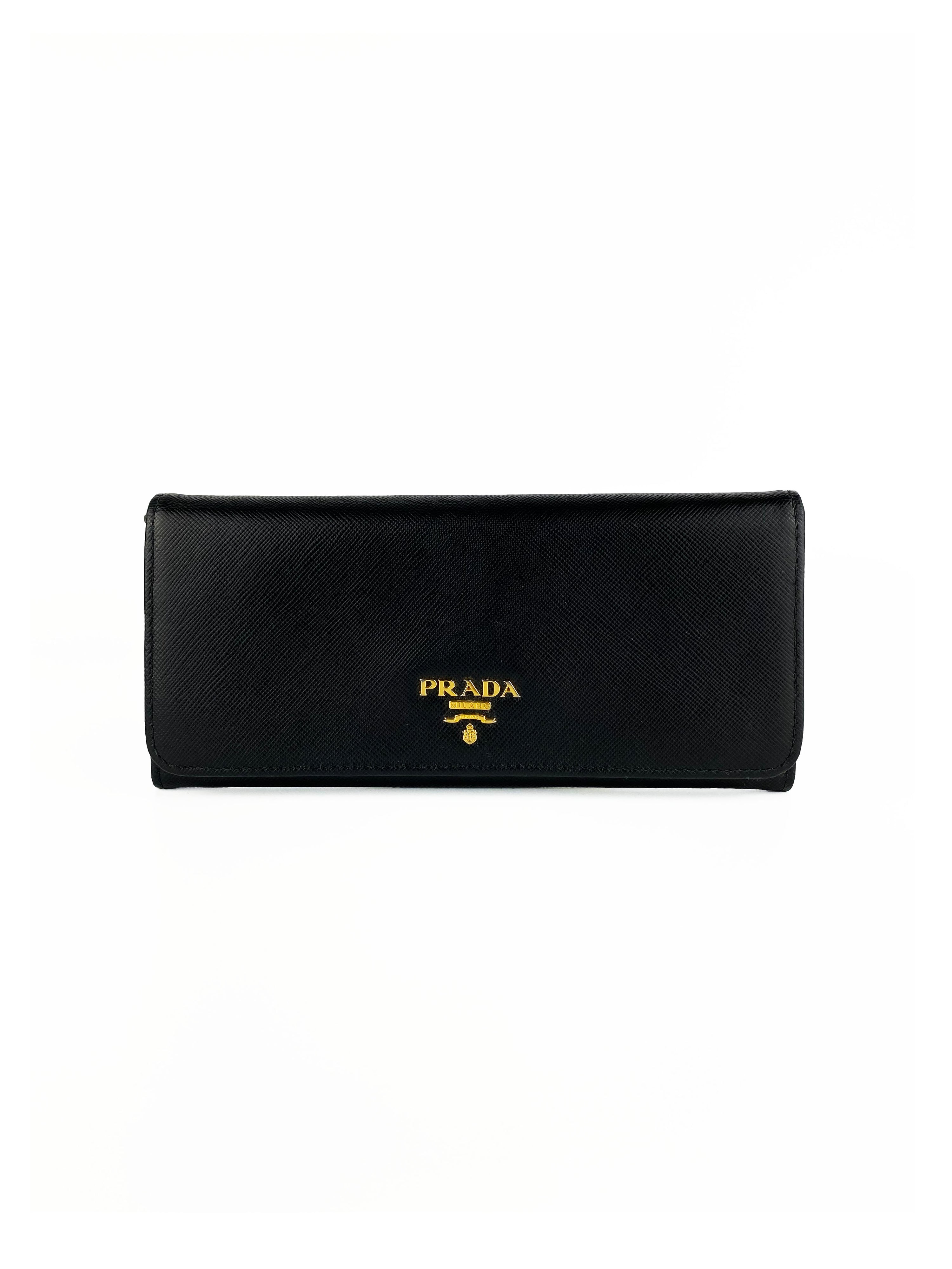 Prada Black Saffiano Wallet