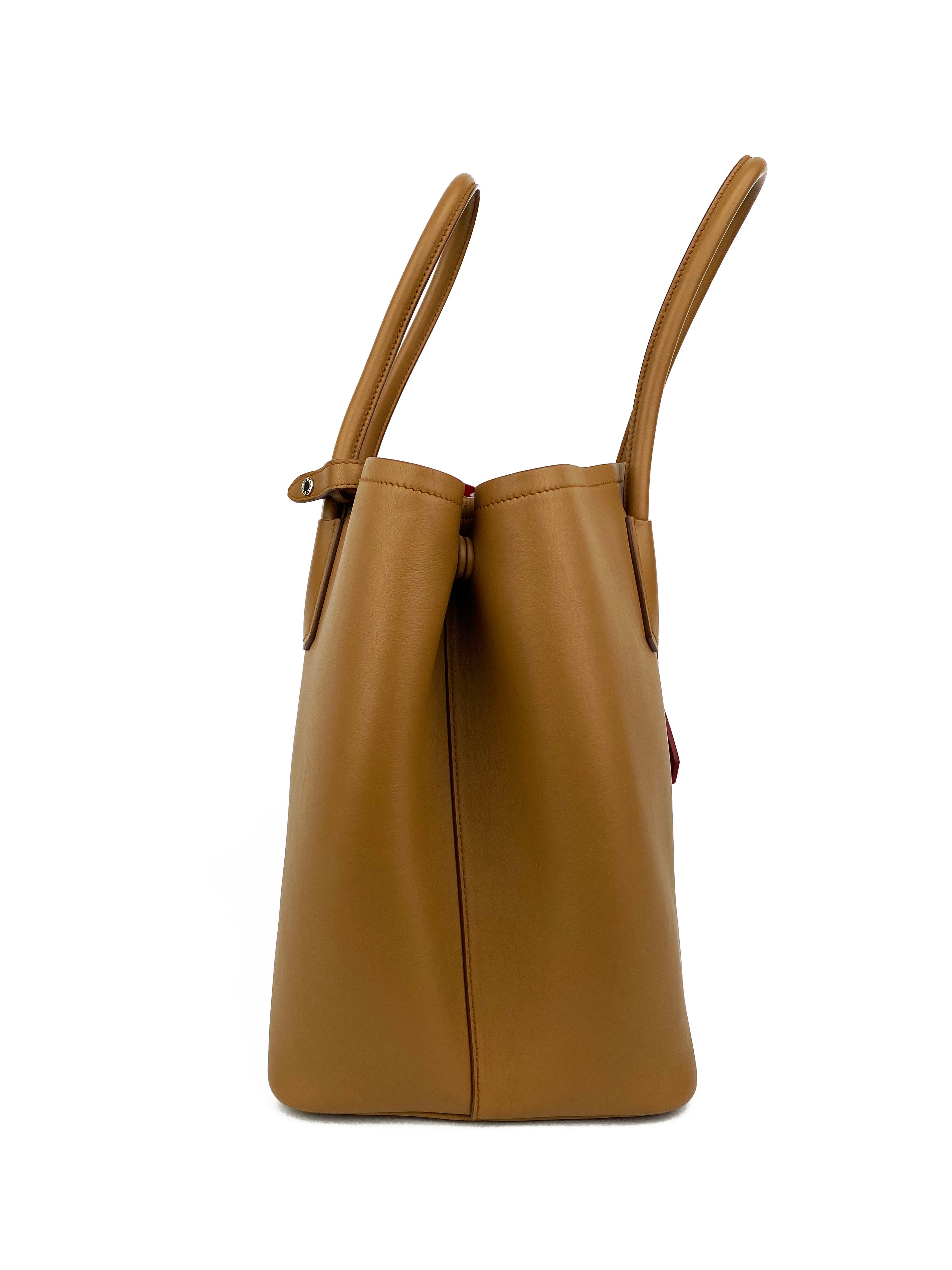 Prada Large Caramel Galleria Double Bag