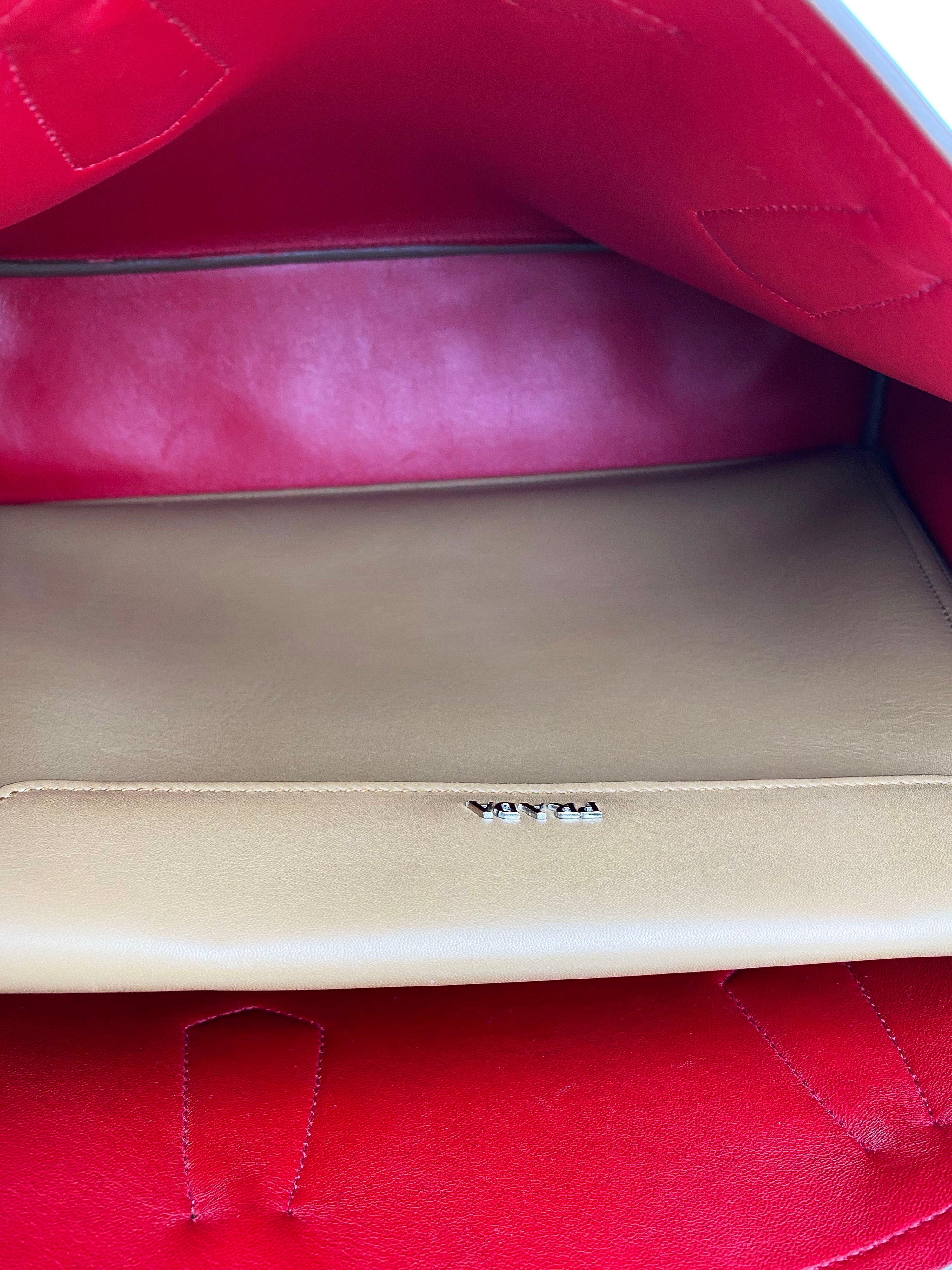 Prada Large Caramel Galleria Double Bag