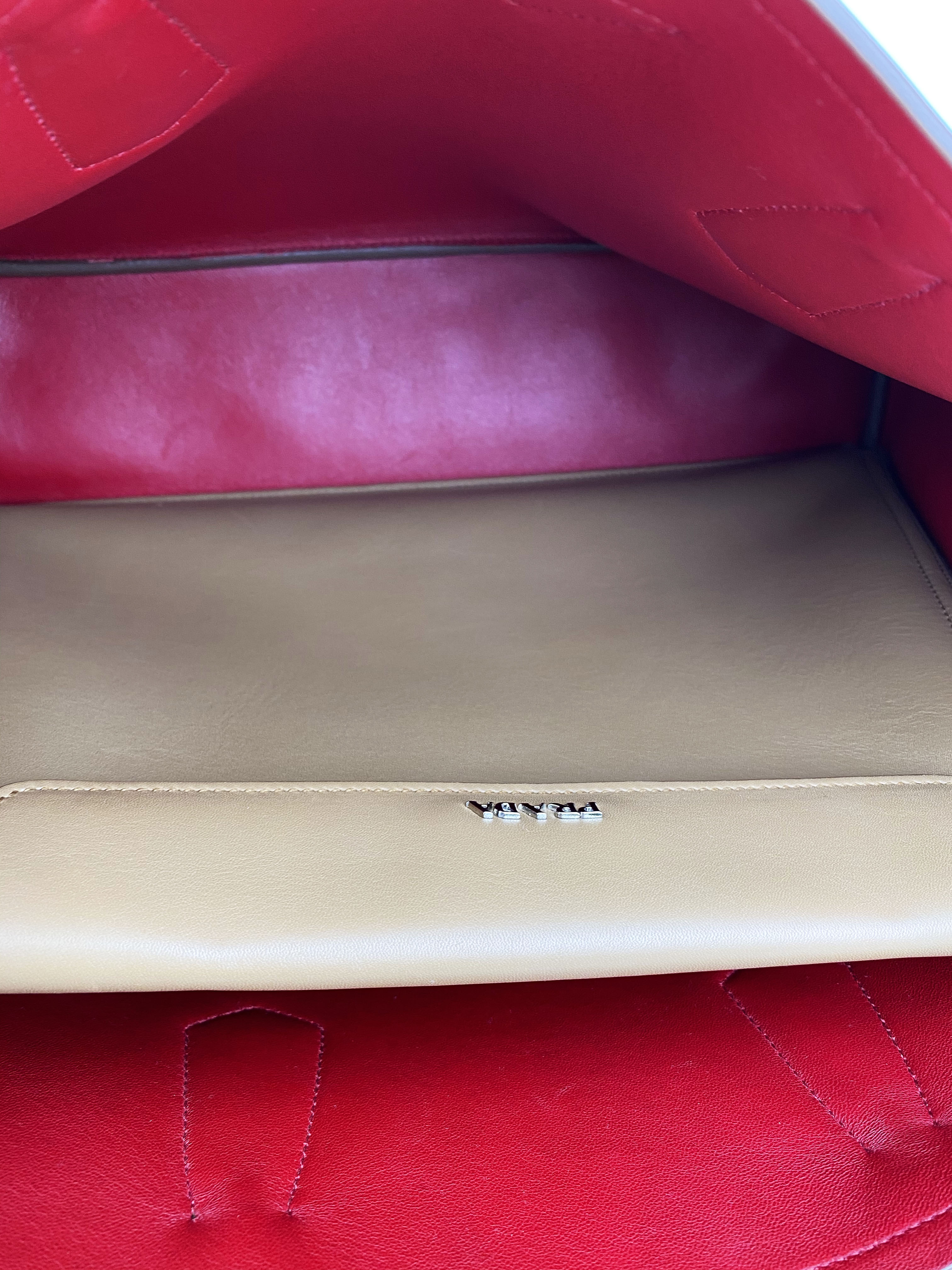 Prada Large Caramel Galleria Double Bag