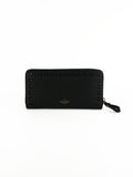Valentino Black Rockstud Ziparound Wallet