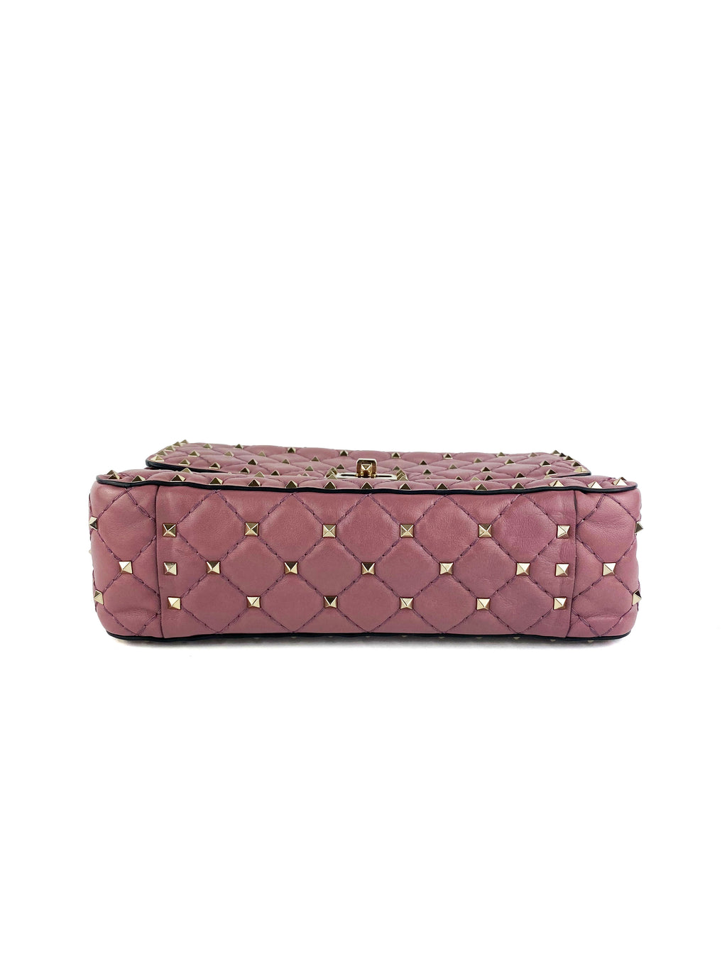 Valentino Dusty Pink Rockstud Spike Clutch
