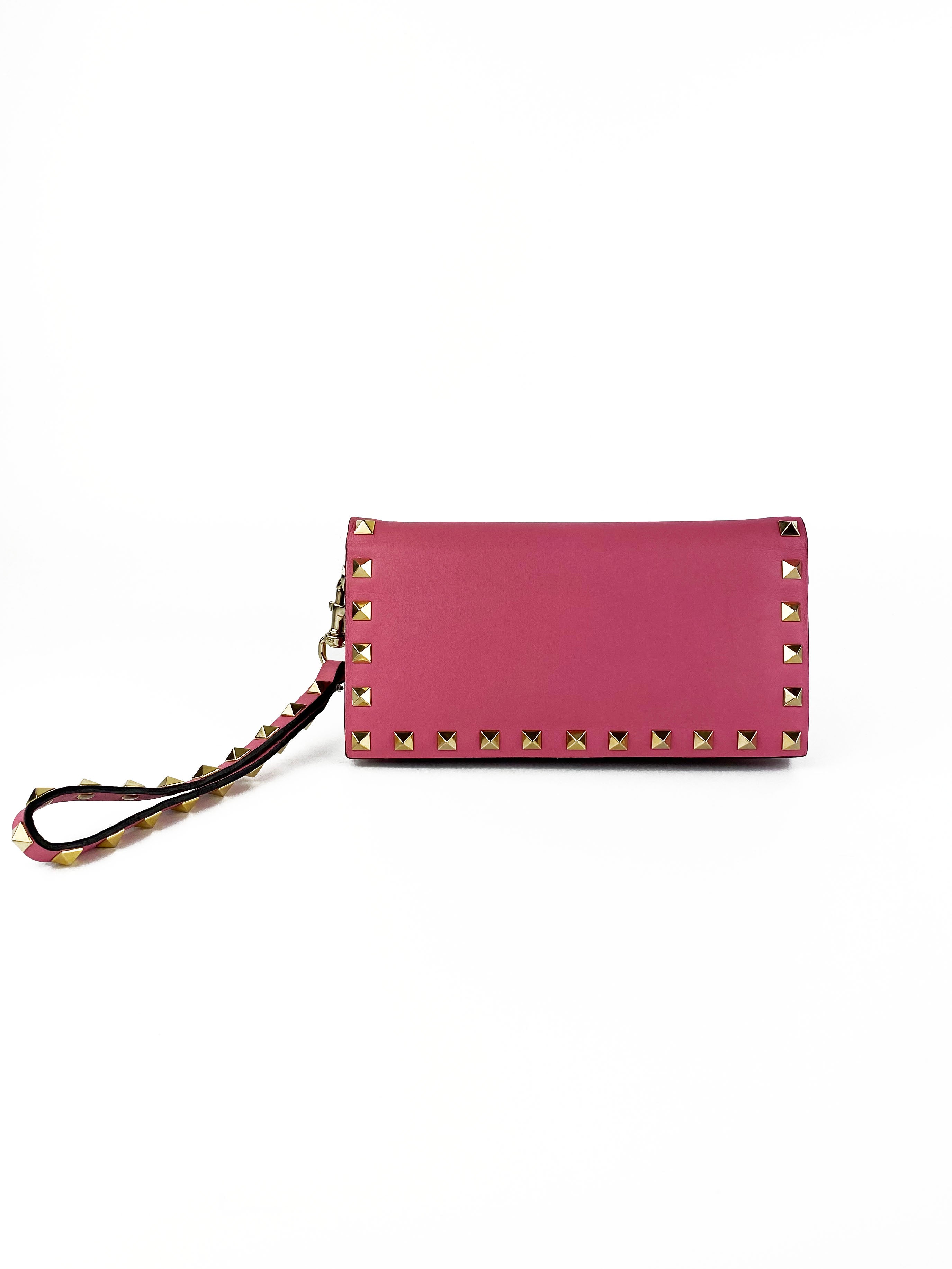 Valentino Pink Rockstud Wallet