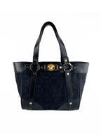 Versace Black Nylon Tote