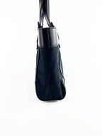 Versace Black Nylon Tote