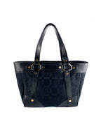 Versace Black Nylon Tote