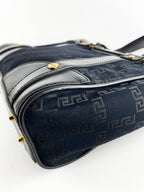 Versace Black Nylon Tote
