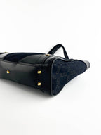 Versace Black Nylon Tote